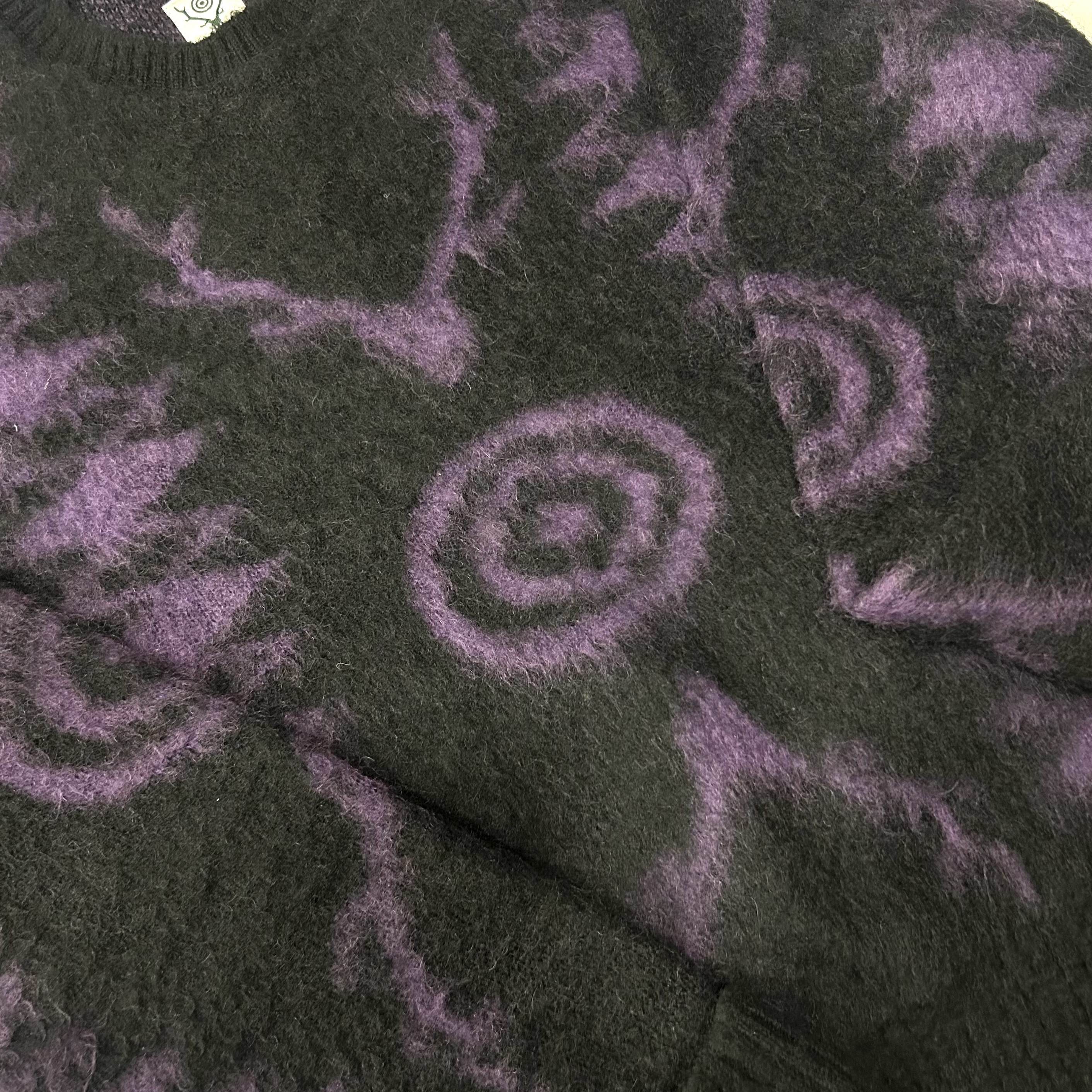 South2 West8 Loose Fit Sweater S2W8 Native Purple 착용 스타일 - 4