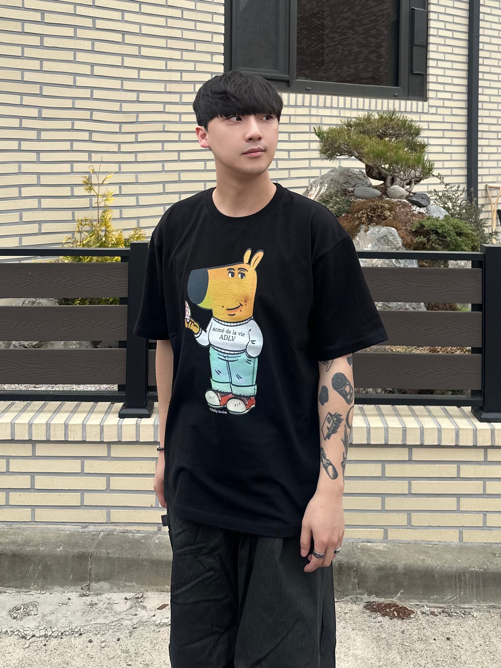 Maison Mihara Yasuhiro Peterson VL OG Sole Canvas Low-top Sneakers Black 착용 스타일 - 2