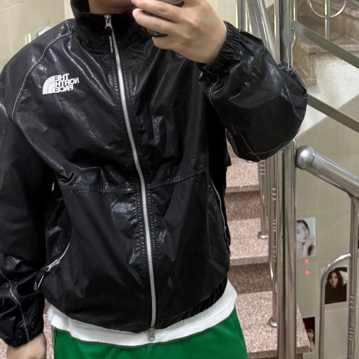 The North Face White Label Novelty Olema Jacket Black 착용 스타일