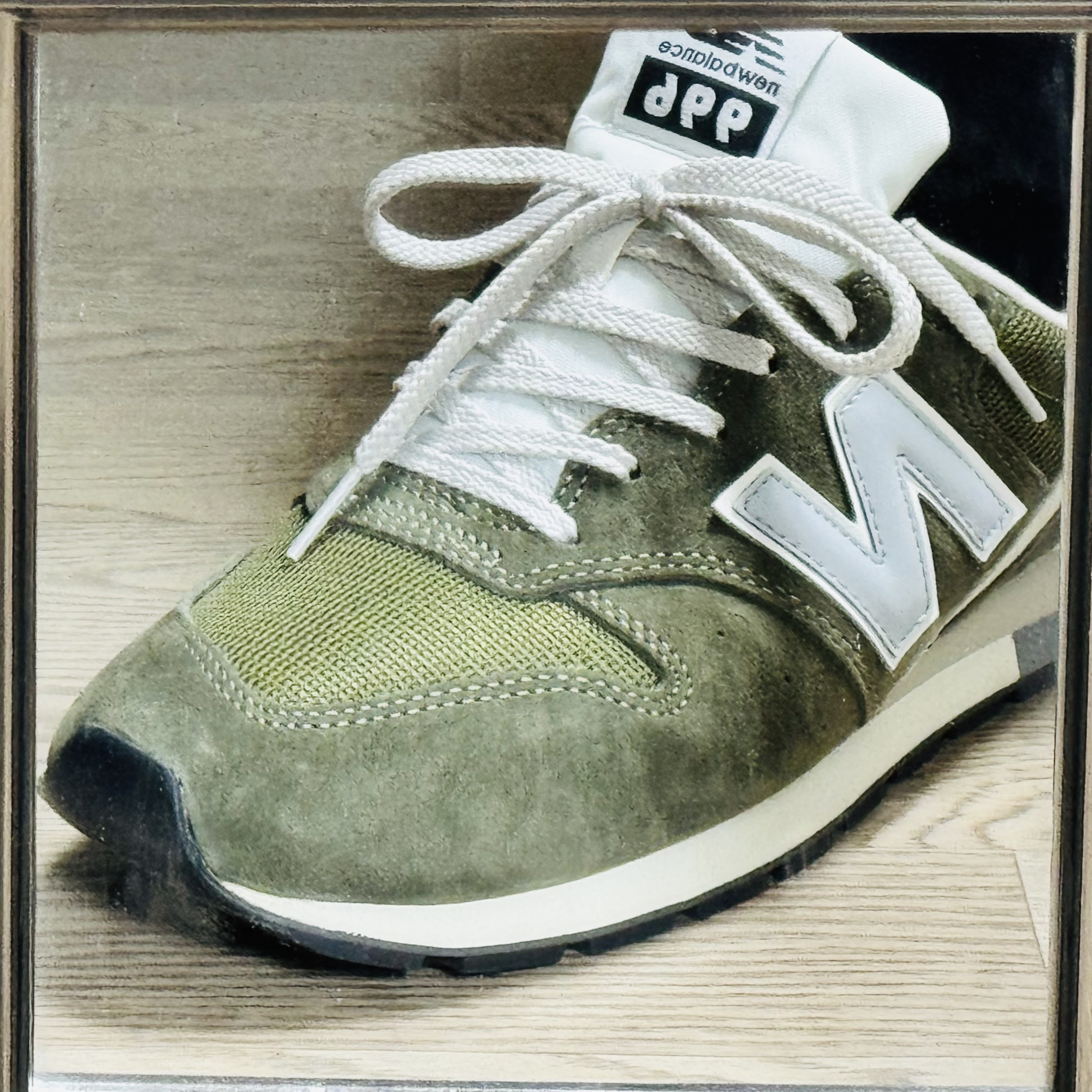 New Balance 996 Dark Green 착용 스타일 - 1