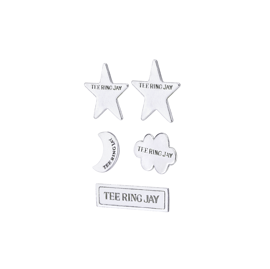 WS065S-S [예약 배송] TEE RING JAY The Sky Silver JewelSticker