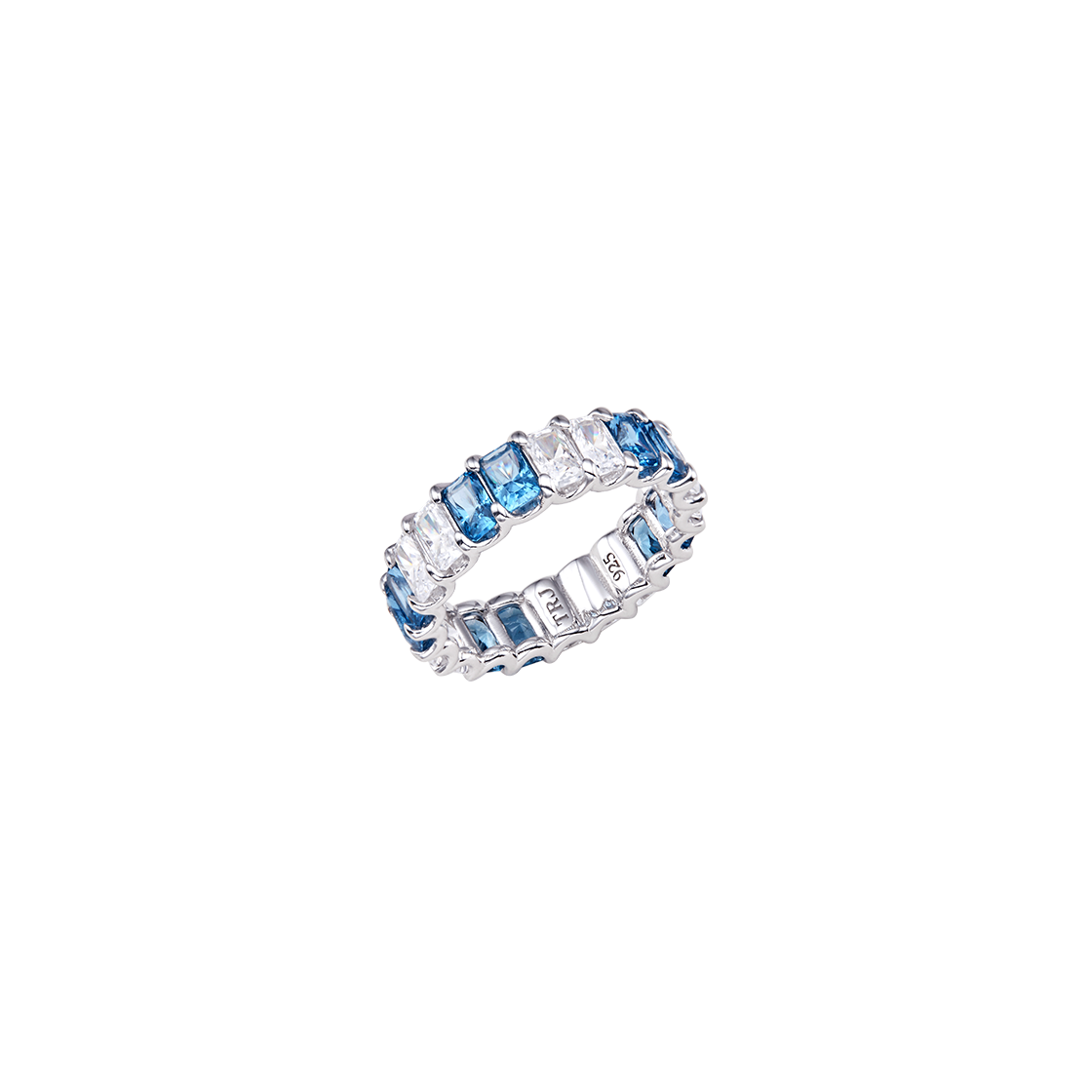 WS015R [예약 배송] TEE RING JAY Blue Combination Baguette Eternity Ring
