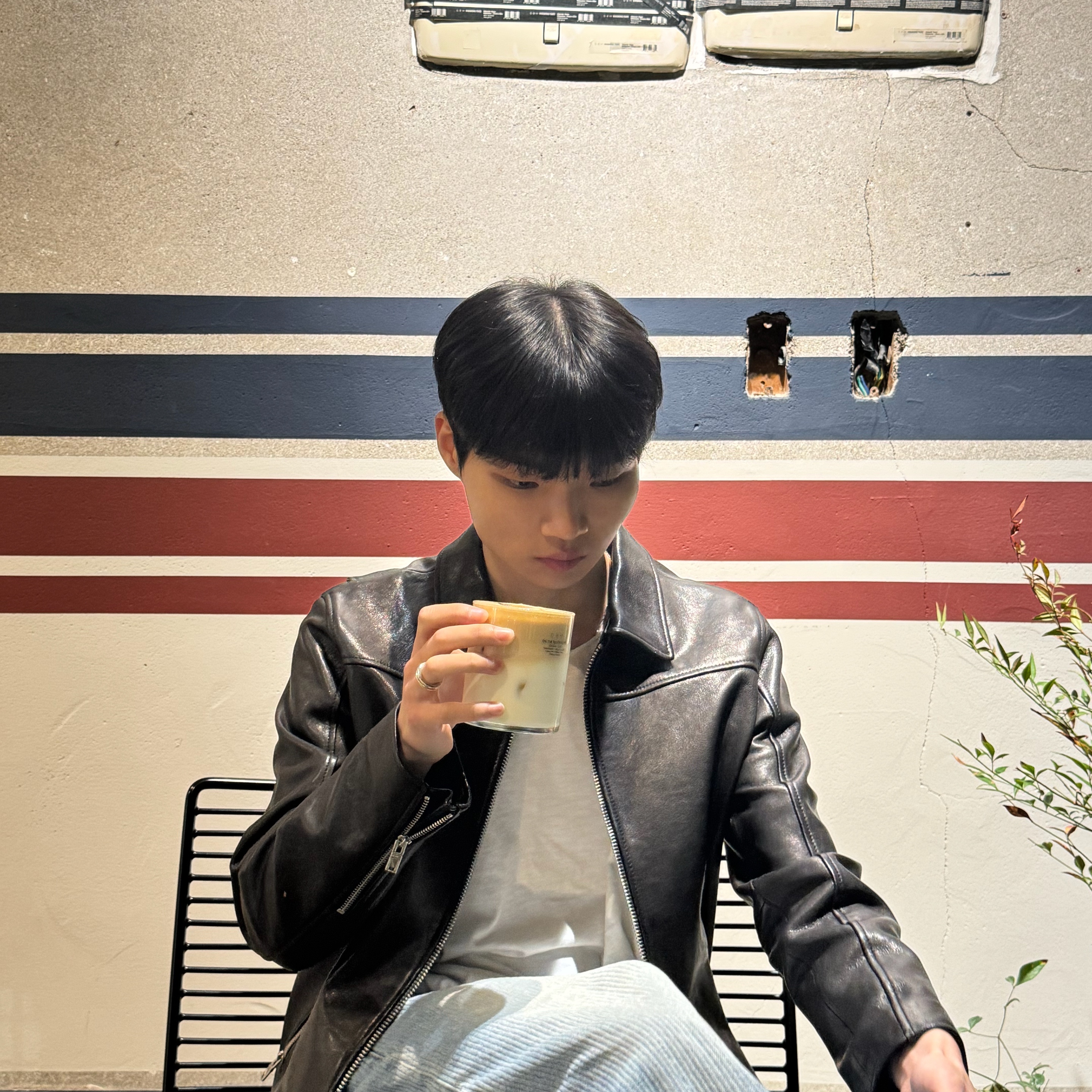 noun Corduroy Denim Pants Light Blue 착용 스타일 - 1