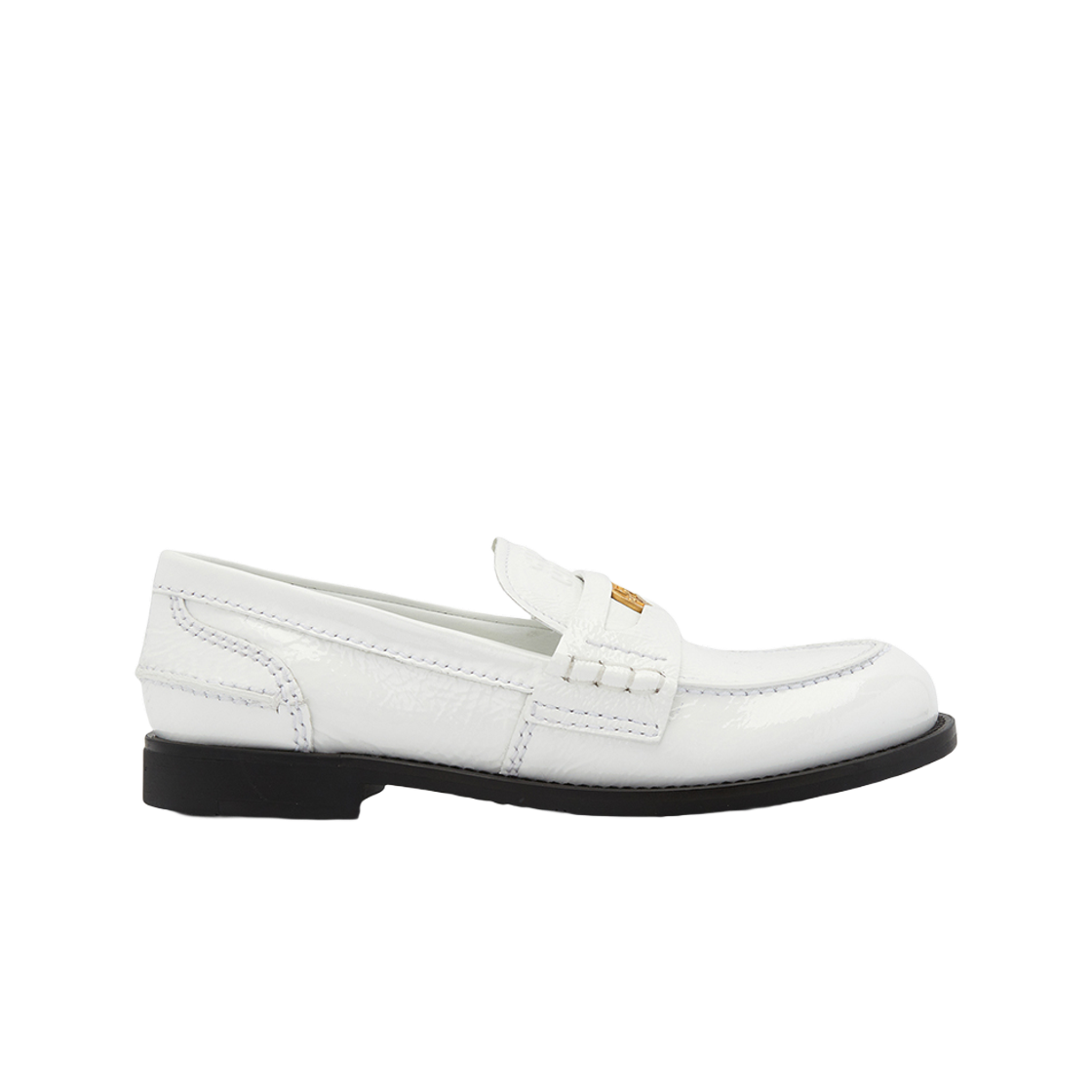 5D773D-H27-F0009 (W) Miu Miu Penny Loafers White