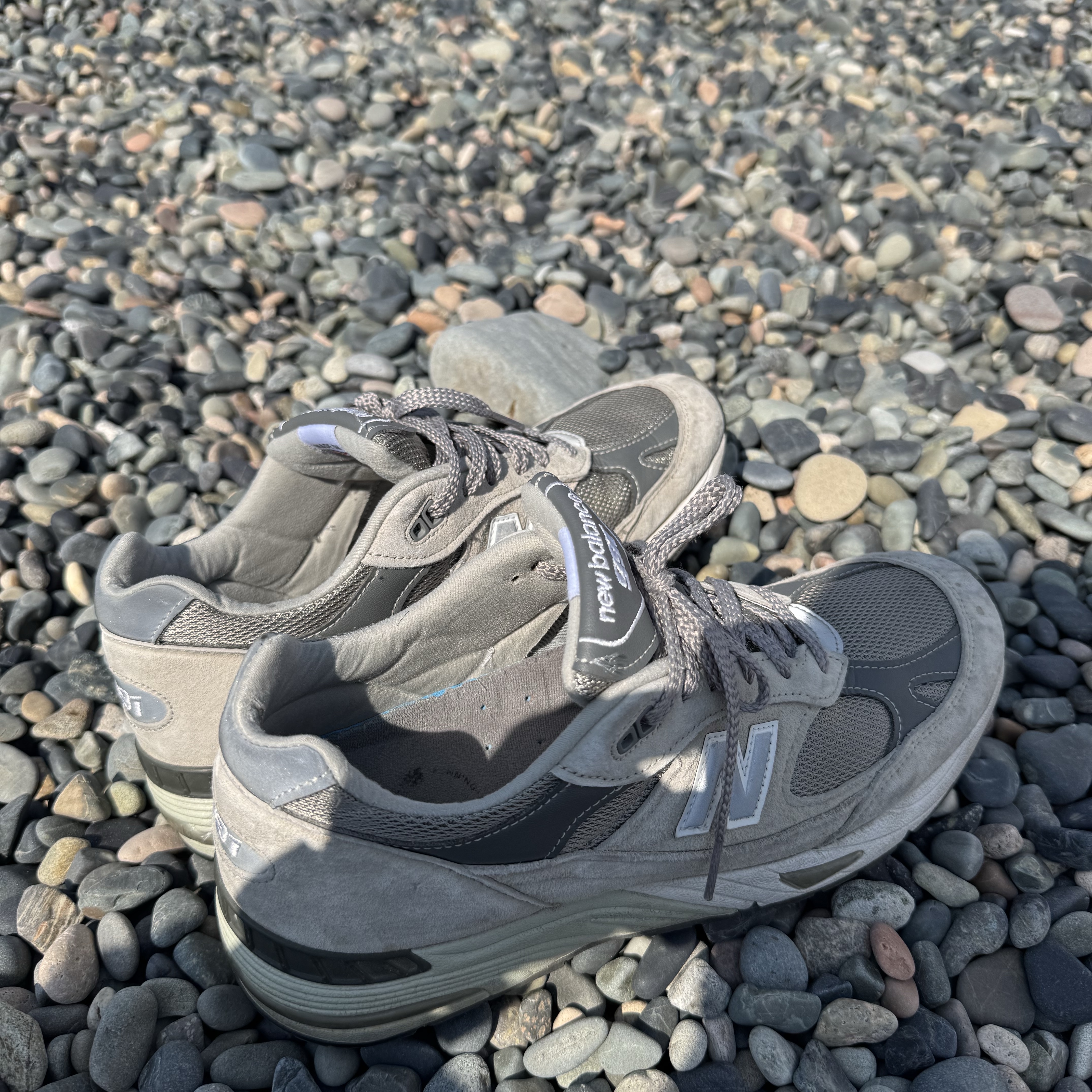 New Balance 991 Made in UK Grey 착용 스타일