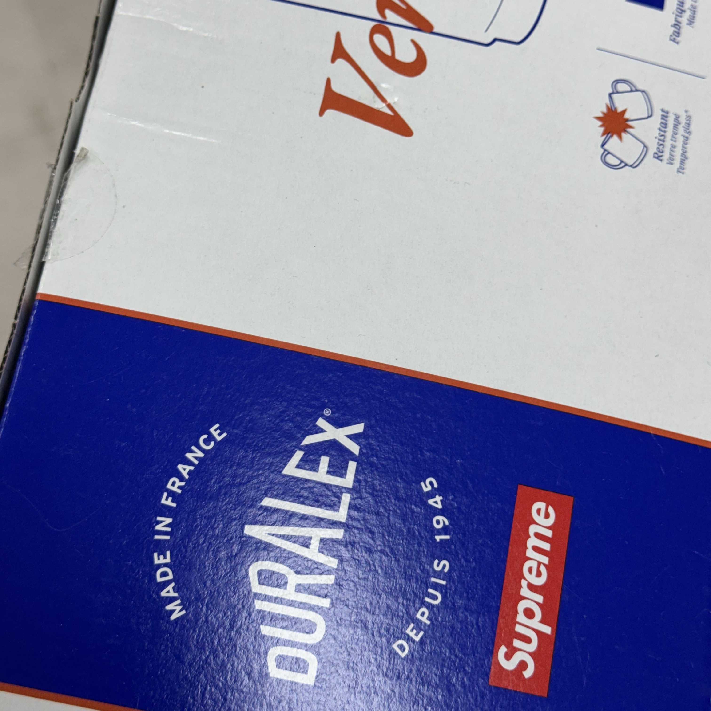 Supreme Duralex Glass Mugs Clear (Set of 6) - 23SS 착용 스타일