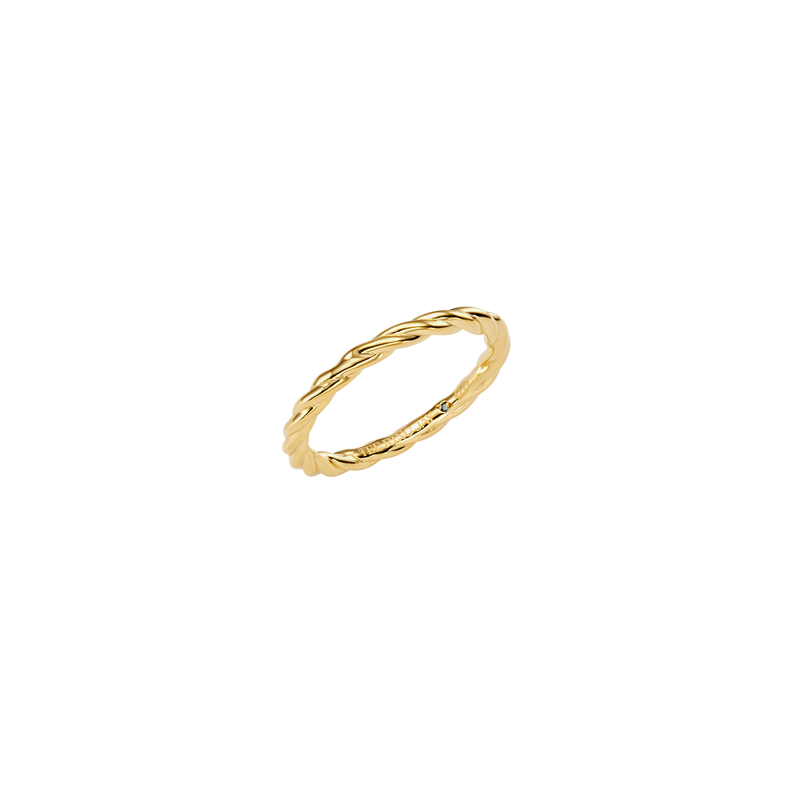 WS046R-G [예약 배송] TEE RING JAY Twist Pipe Small Ring Gold