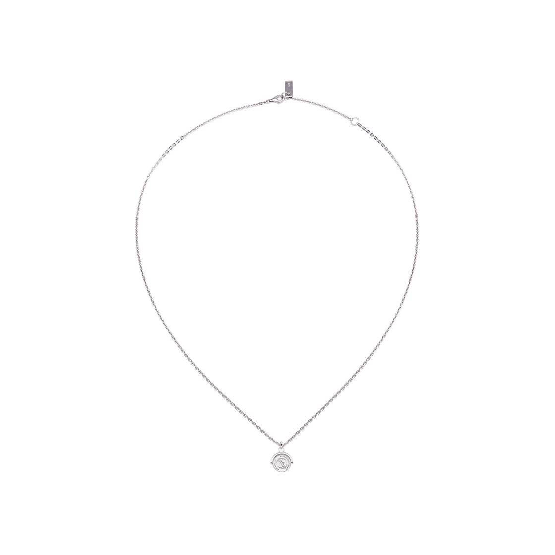 GR1023P [예약 배송] TEE RING JAY It's Angels O'clock Coin Necklace