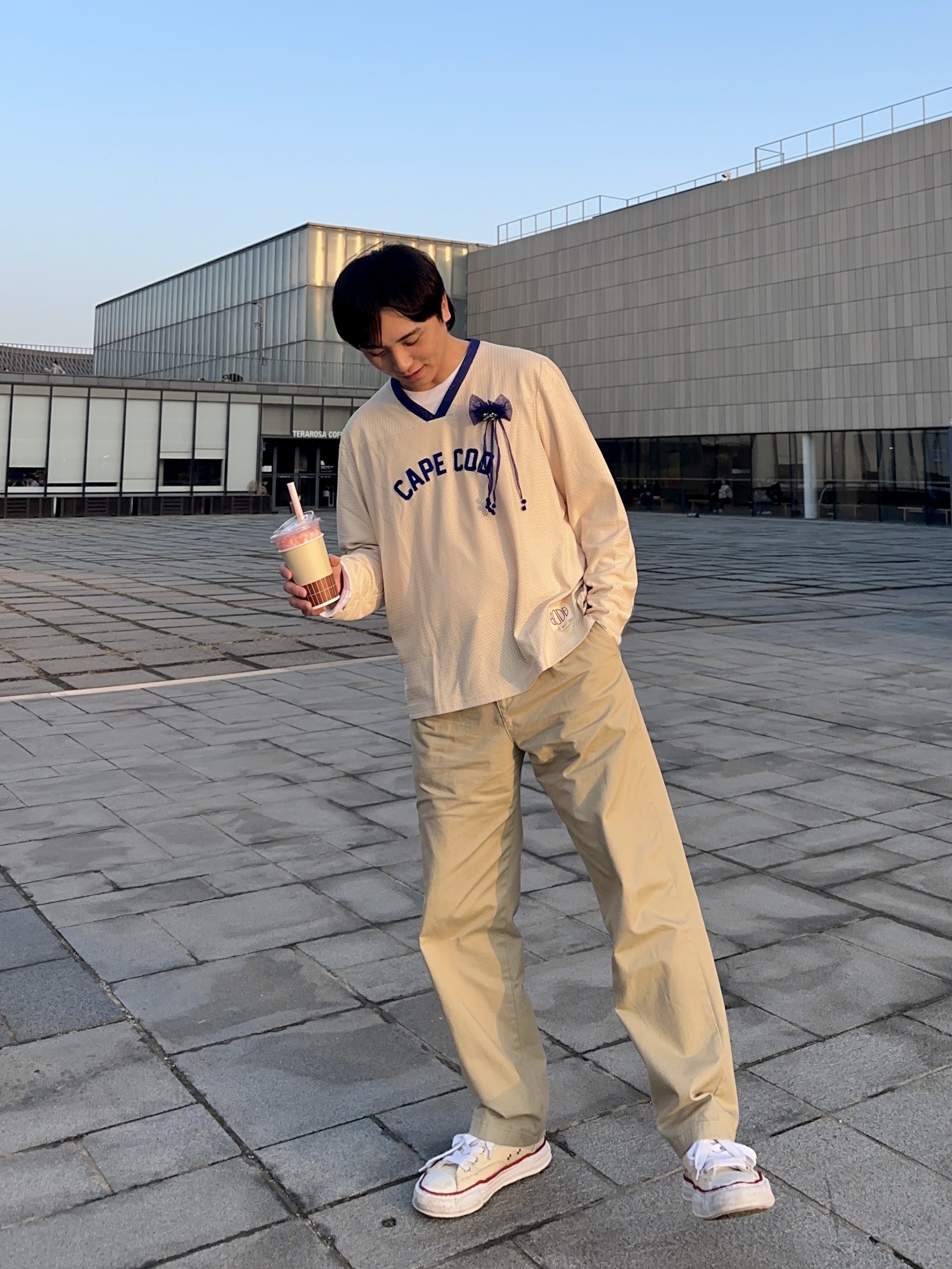 Nike x Bode Mesh Jersey Ecru - US/EU 착용 스타일 - 2