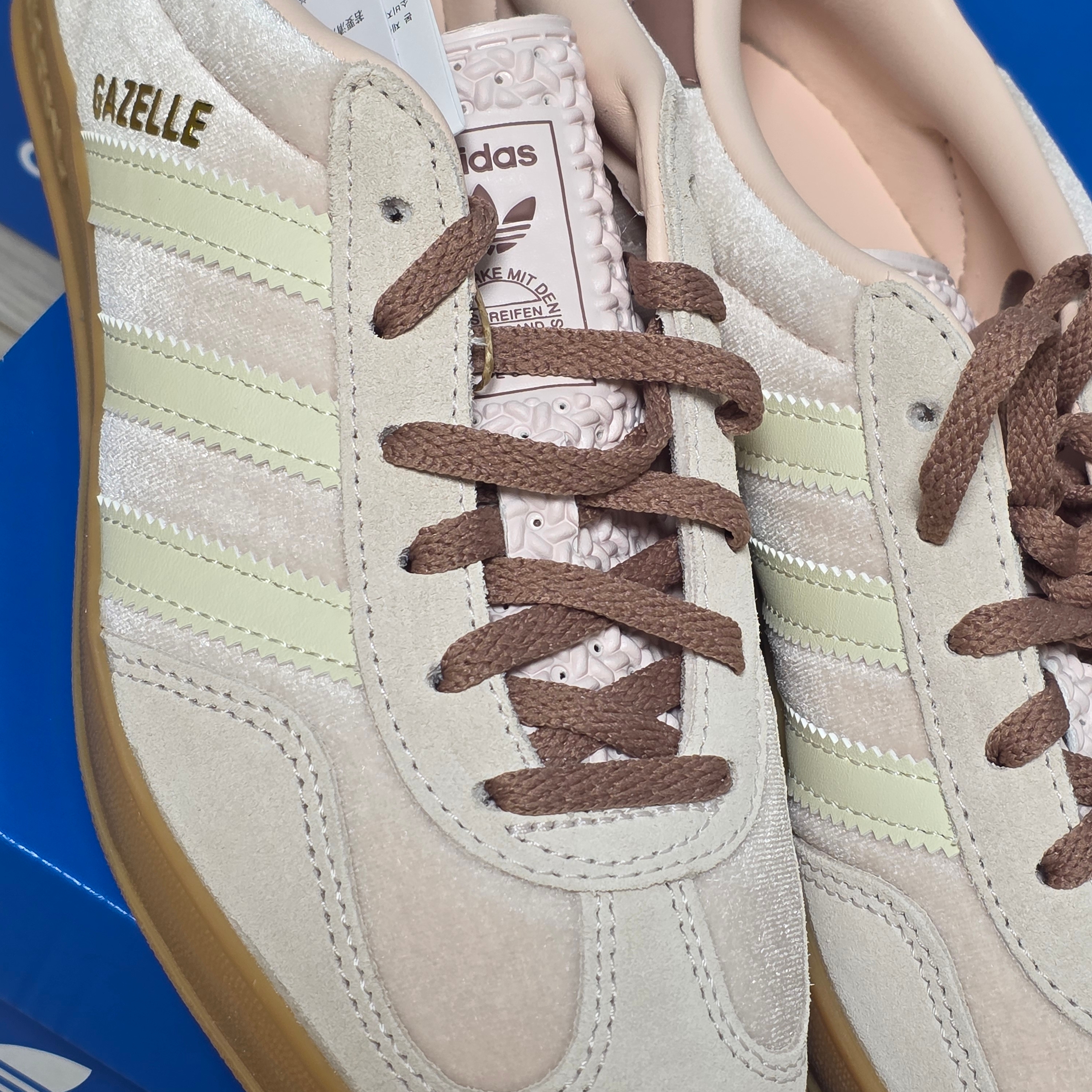 (W) Adidas Gazelle Indoor Wonder Quartz Warm Clay 착용 스타일 - 2