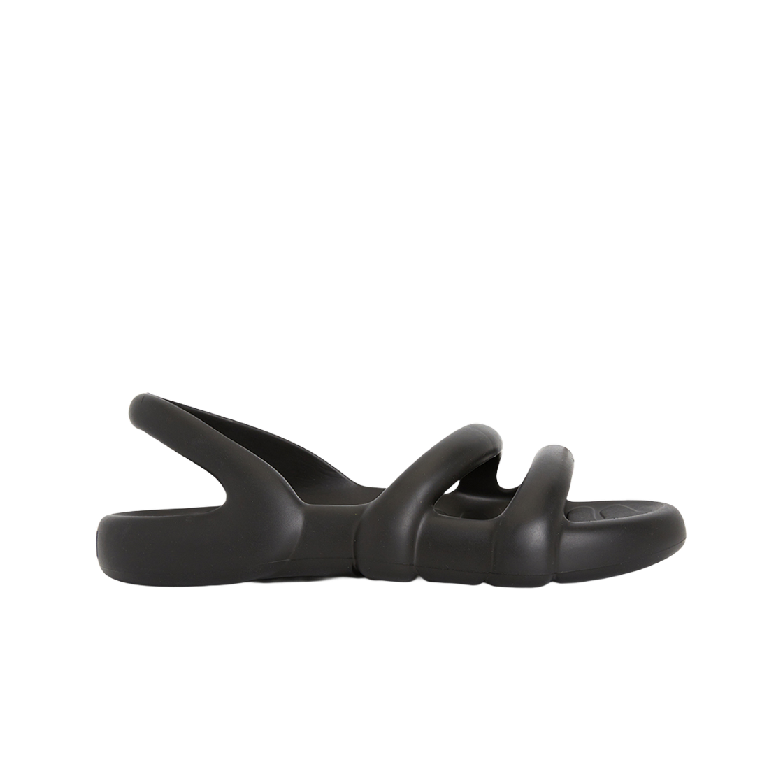 (W) 캠퍼 코바라 플랫 샌들 블랙((W) Camper Kobarah Flat Sandals Black) - 1