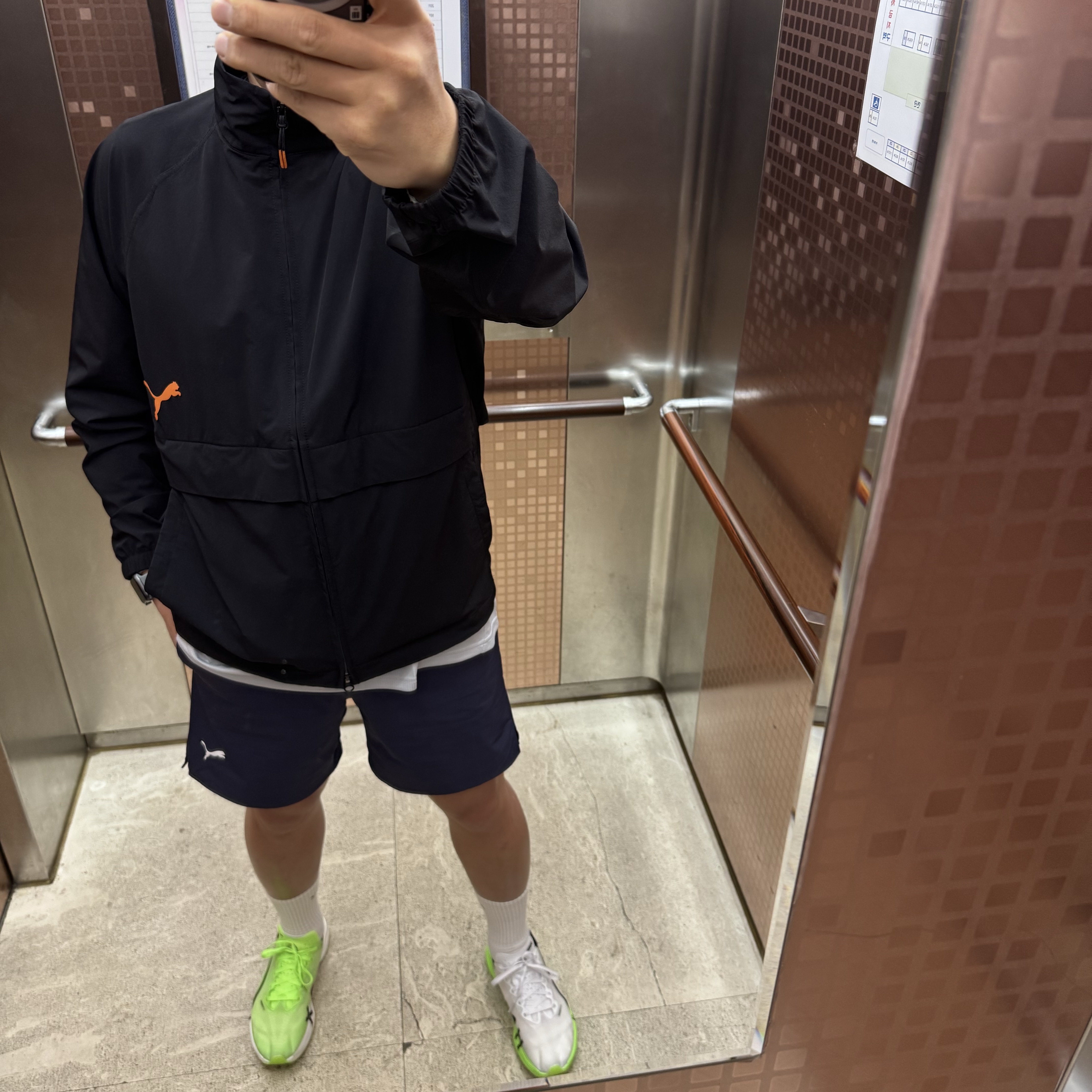 Puma x Hyrox Deviate Nitro Elite 3 Green Glare 착용 스타일 - 3