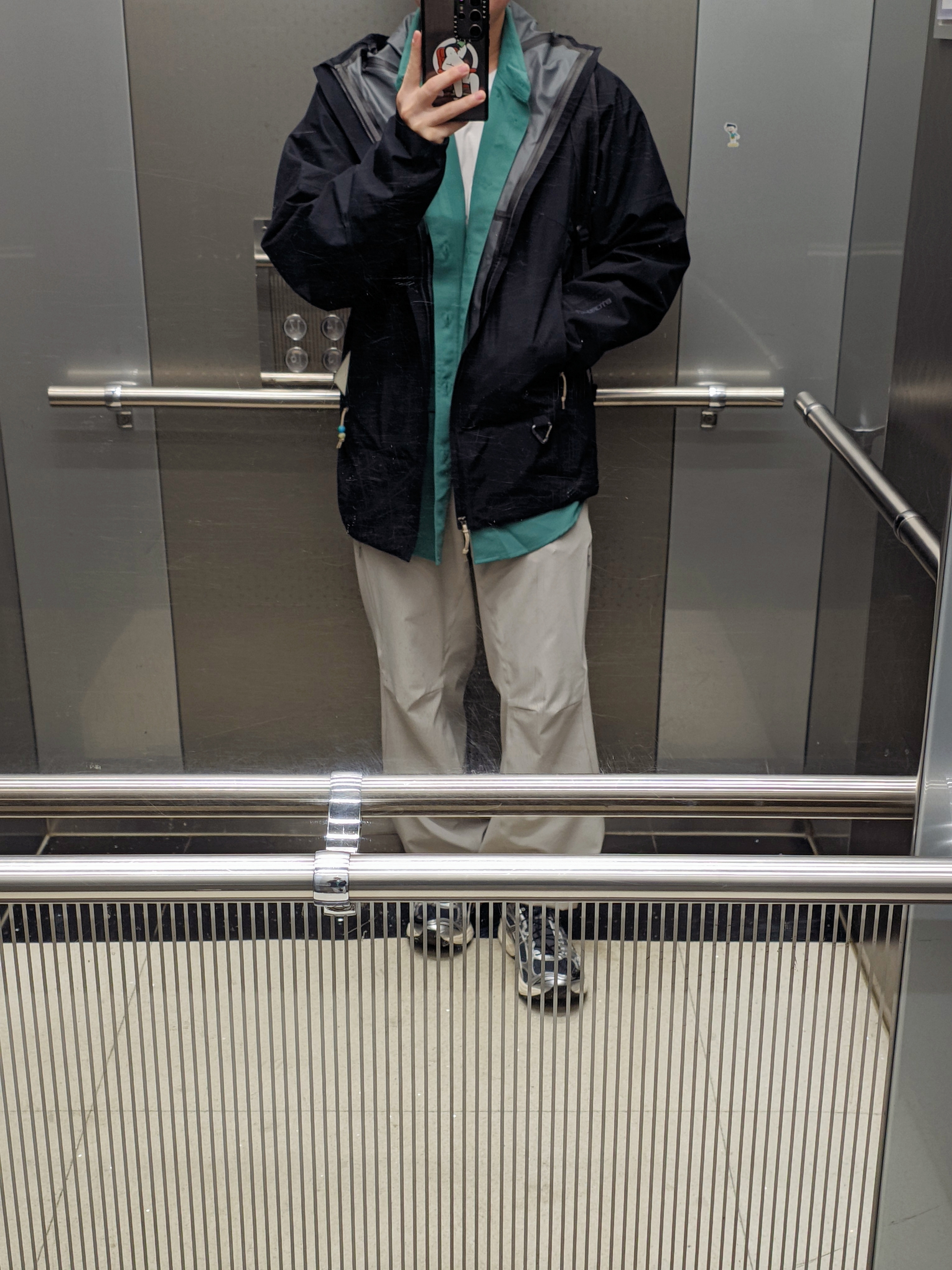 Asics Unlimited Gel-Kayano 14 Carrier Grey Black, Nike ACG Storm-Fit ADV Cascade Rains Full Zip Jacket Black - Asia 착용 스타일 - 1