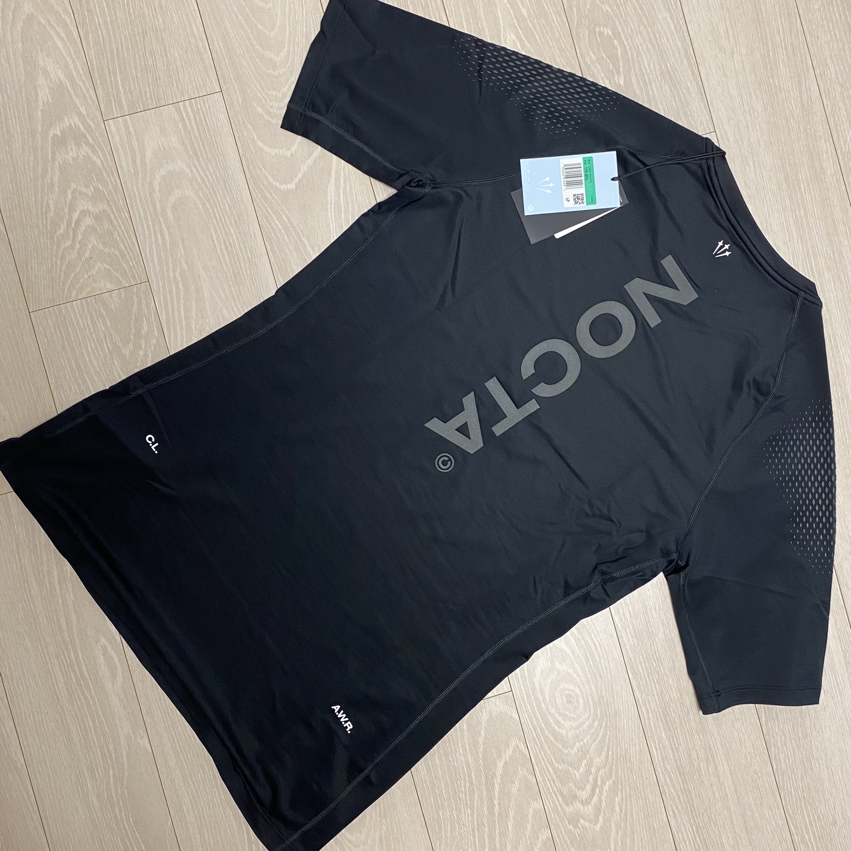 Nike x Drake Nocta NRG Essential SS Base Layer Top Black (DM1710-010) 착용 스타일