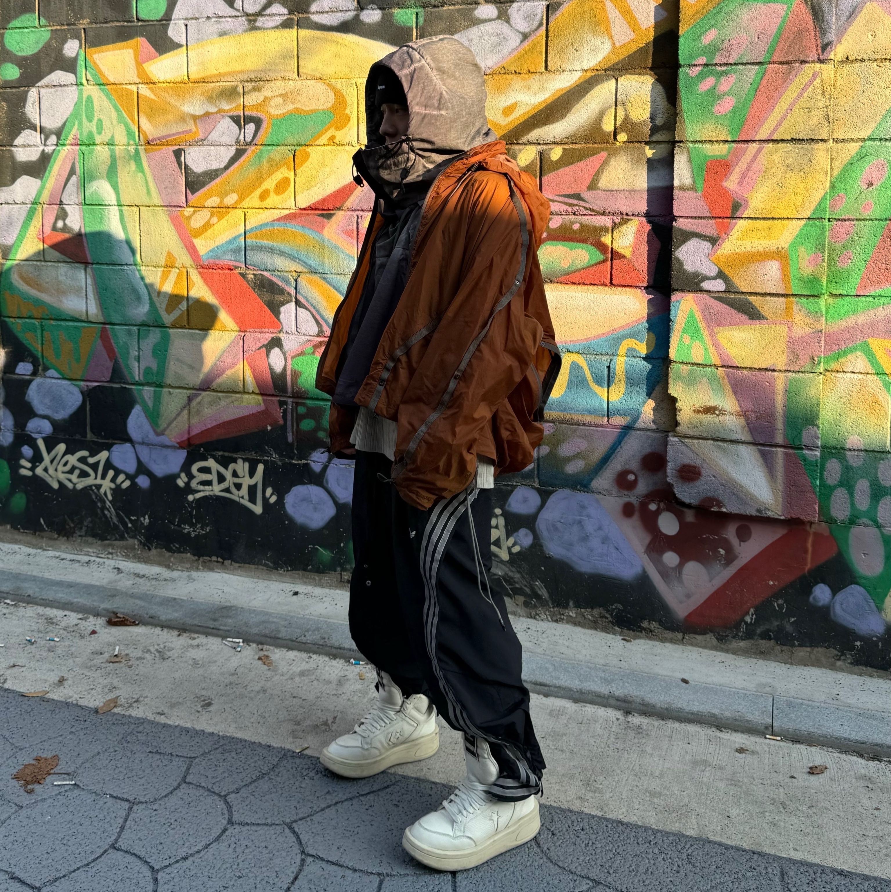 Converse x Drkshdw Turbowpn Egret 착용 스타일 - 3