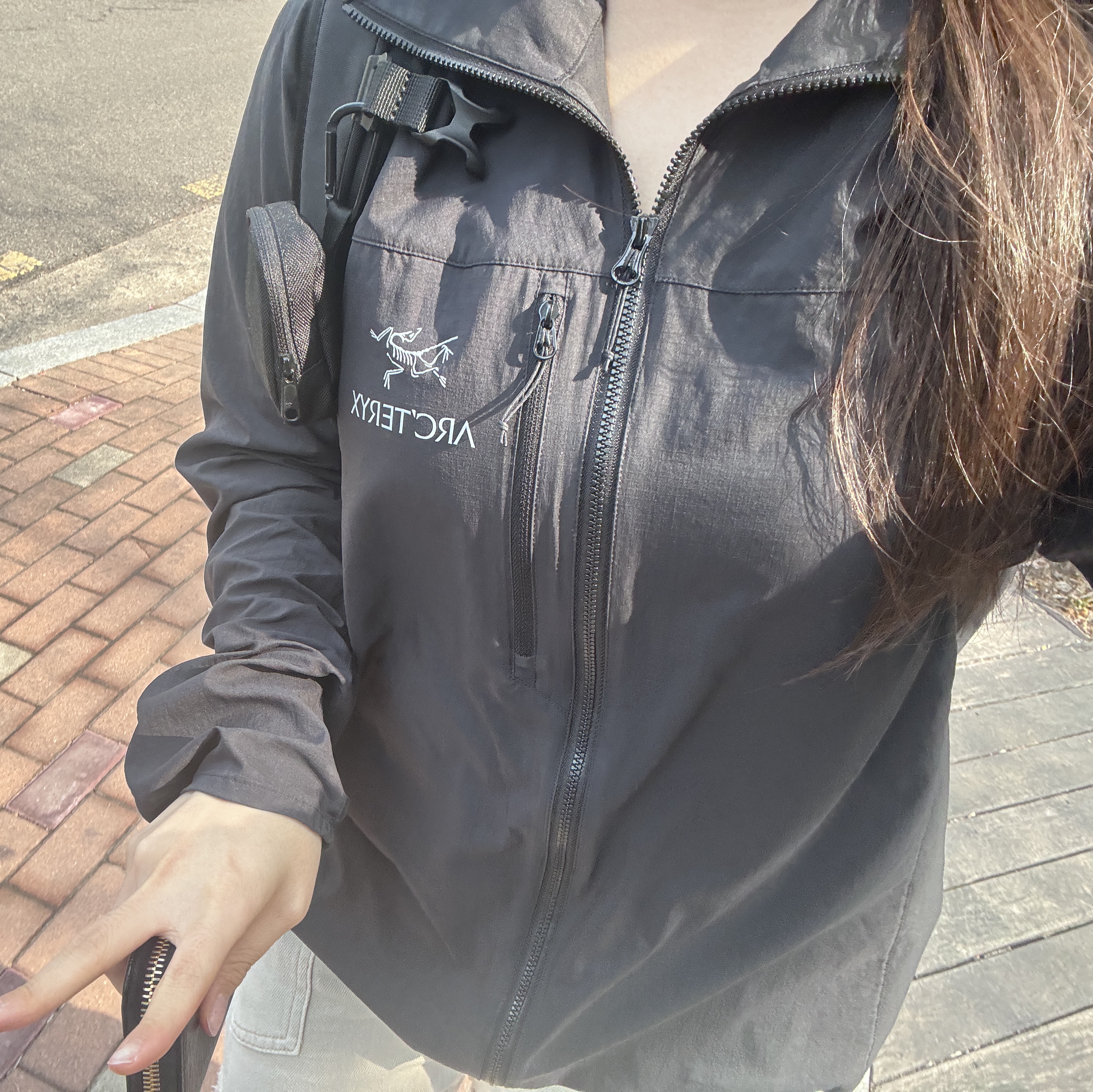 Arc'teryx Squamish Hoody Black 착용 스타일
