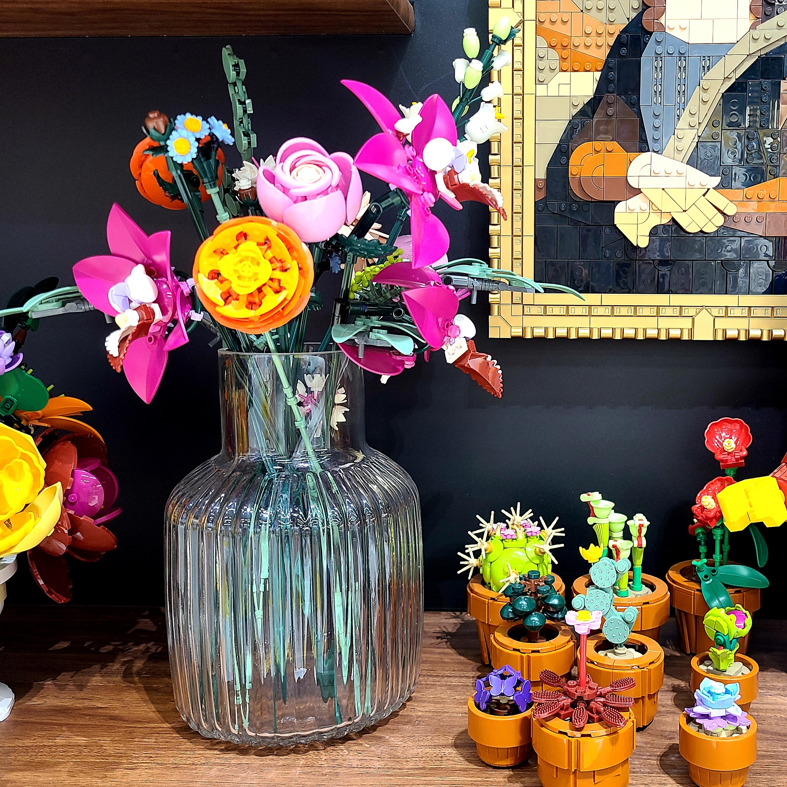 Lego Tiny Plants, Lego Pretty Pink Flower Bouquet 착용 스타일 - 2