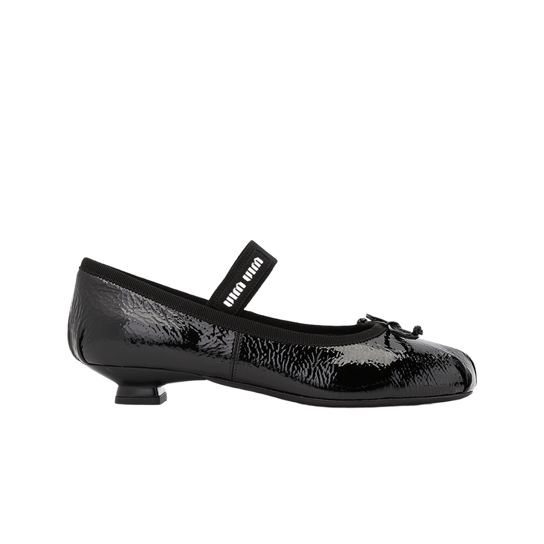 (W) 미우 미우 피쉬넷 발레리나 블랙((W) Miu Miu Fishnet Ballerinas Black)