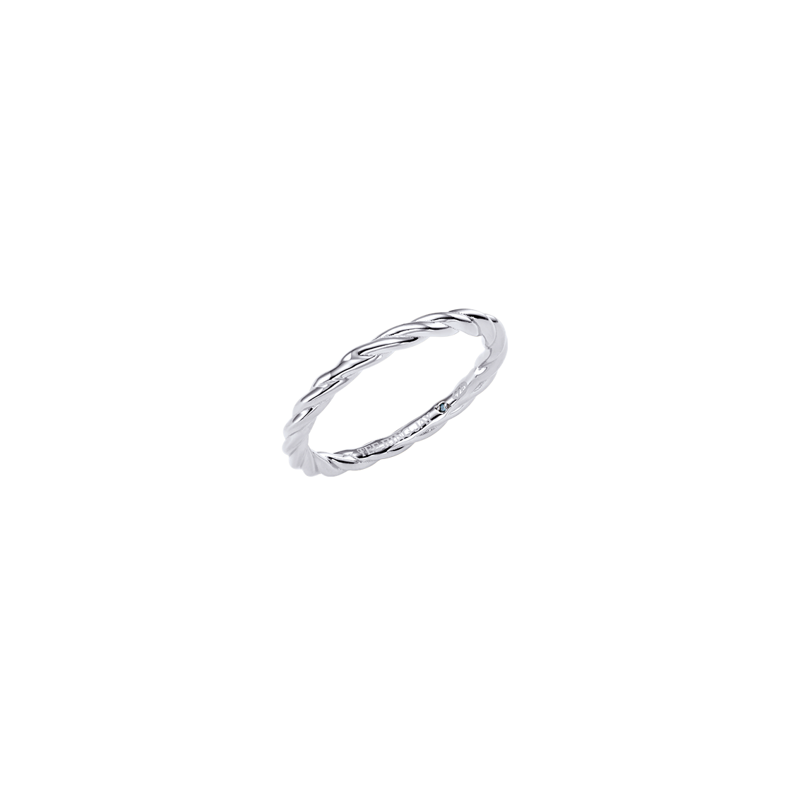 WS046R-S [예약 배송] TEE RING JAY Twist Pipe Small Ring Silver