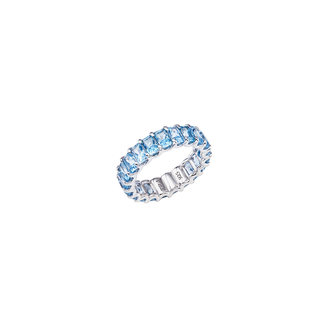WS016R [예약 배송] TEE RING JAY Blue Baguette Eternity Ring