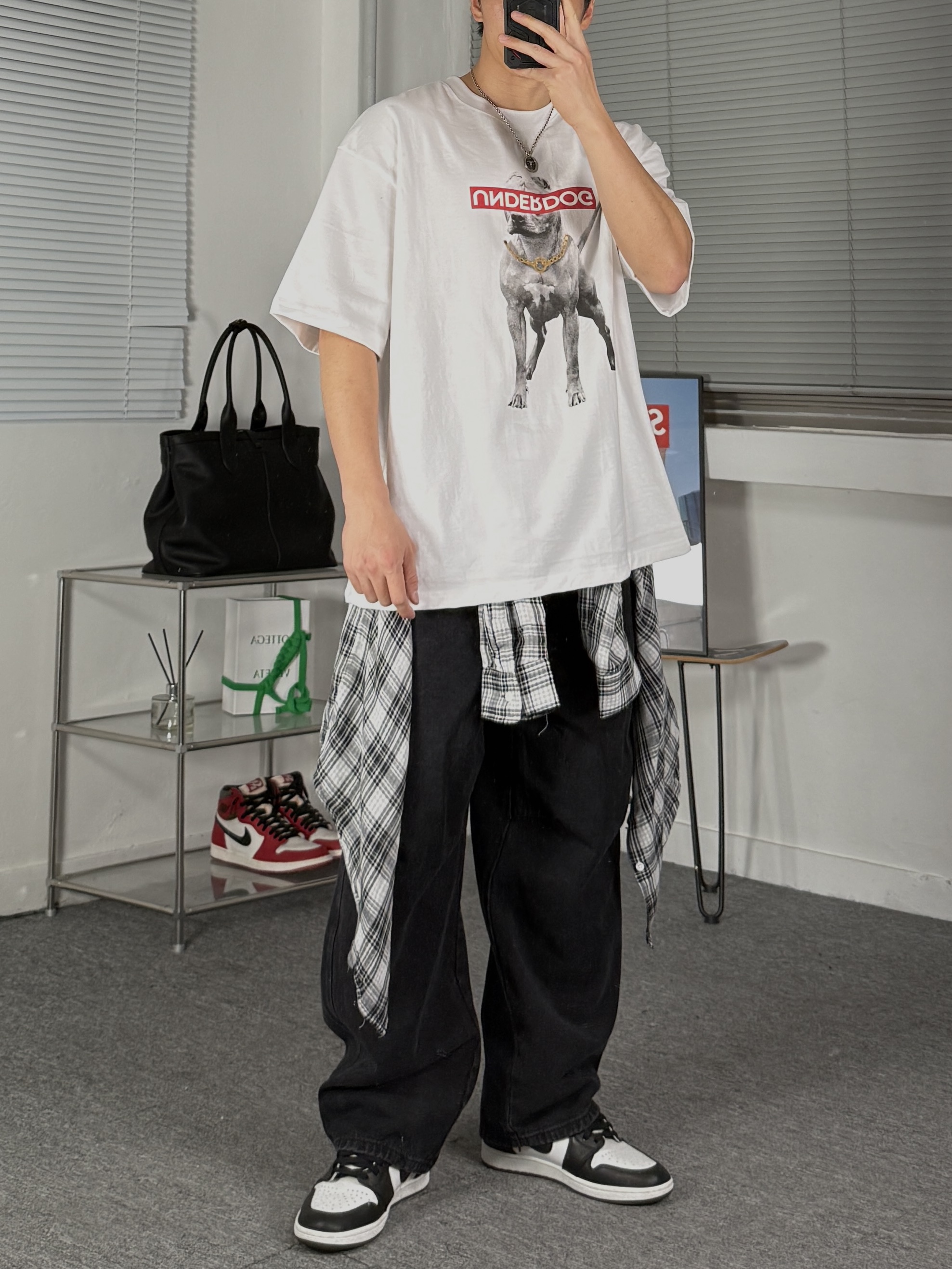 Jordan 1 High 85 Black White 착용 스타일 - 2