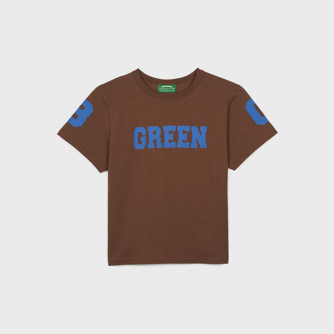 그린버터 쥐비 로고 티 브라운(Greenbutter GB Logo Tee Brown) - 1