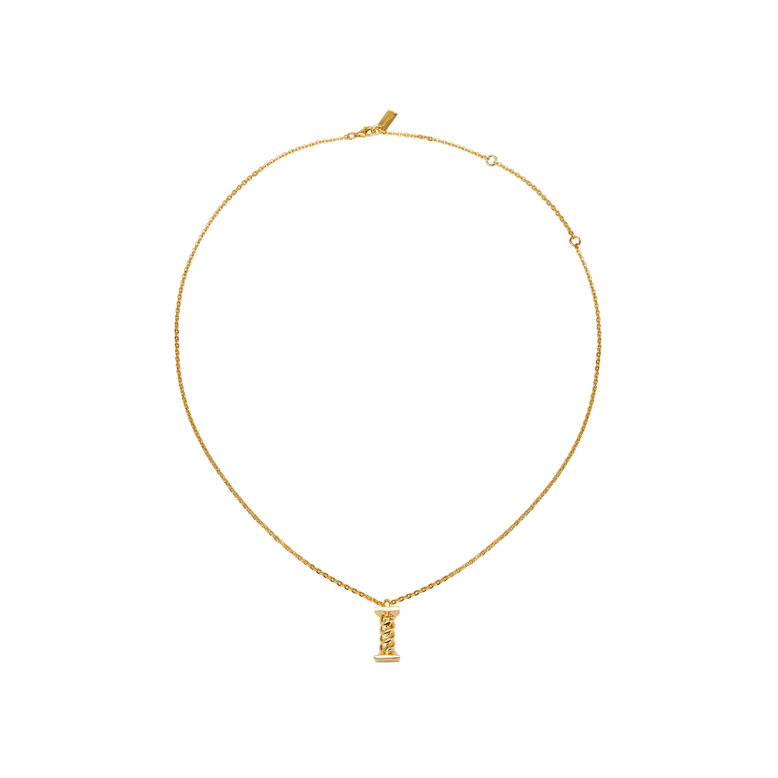 WS038N-G [예약 배송] TEE RING JAY Twist Classical Order Necklace Gold