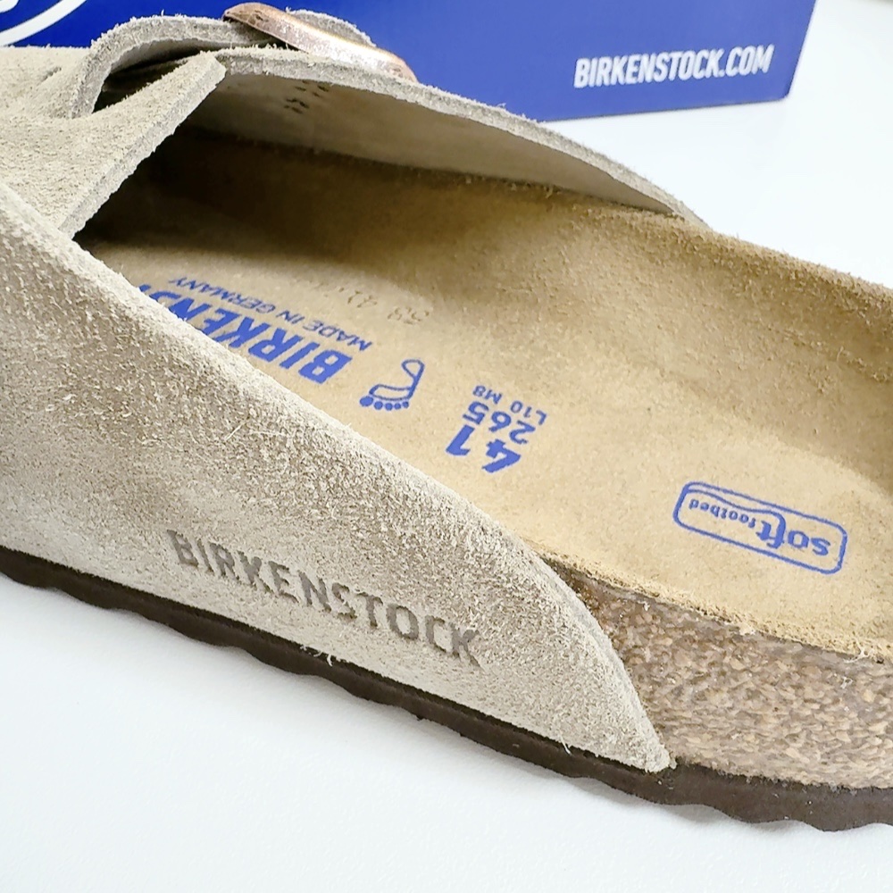 Birkenstock Boston Soft Footbed Taupe - Regular 착용 스타일 - 3
