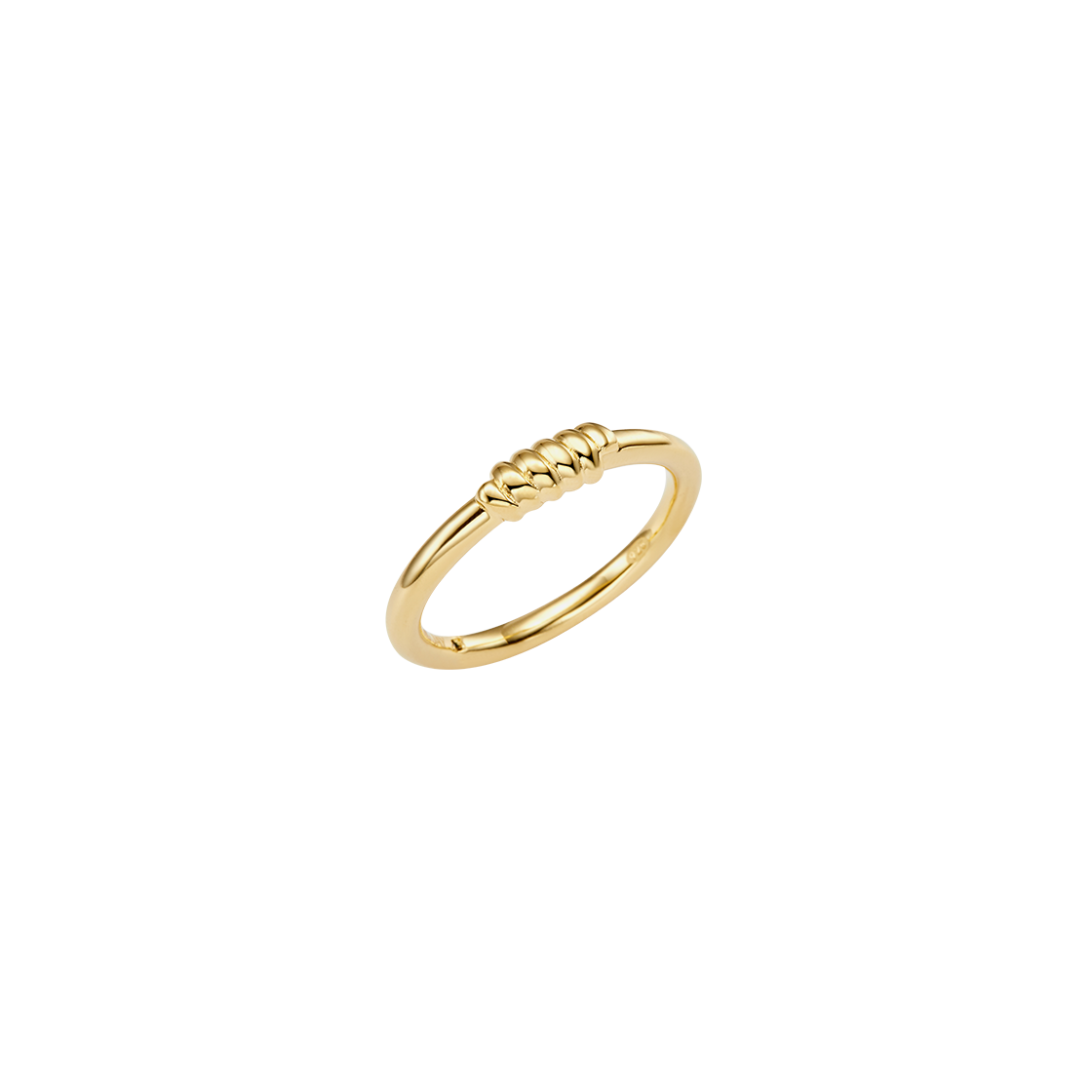 WS048R-G [예약 배송] TEE RING JAY Twist Crosier Ring Gold