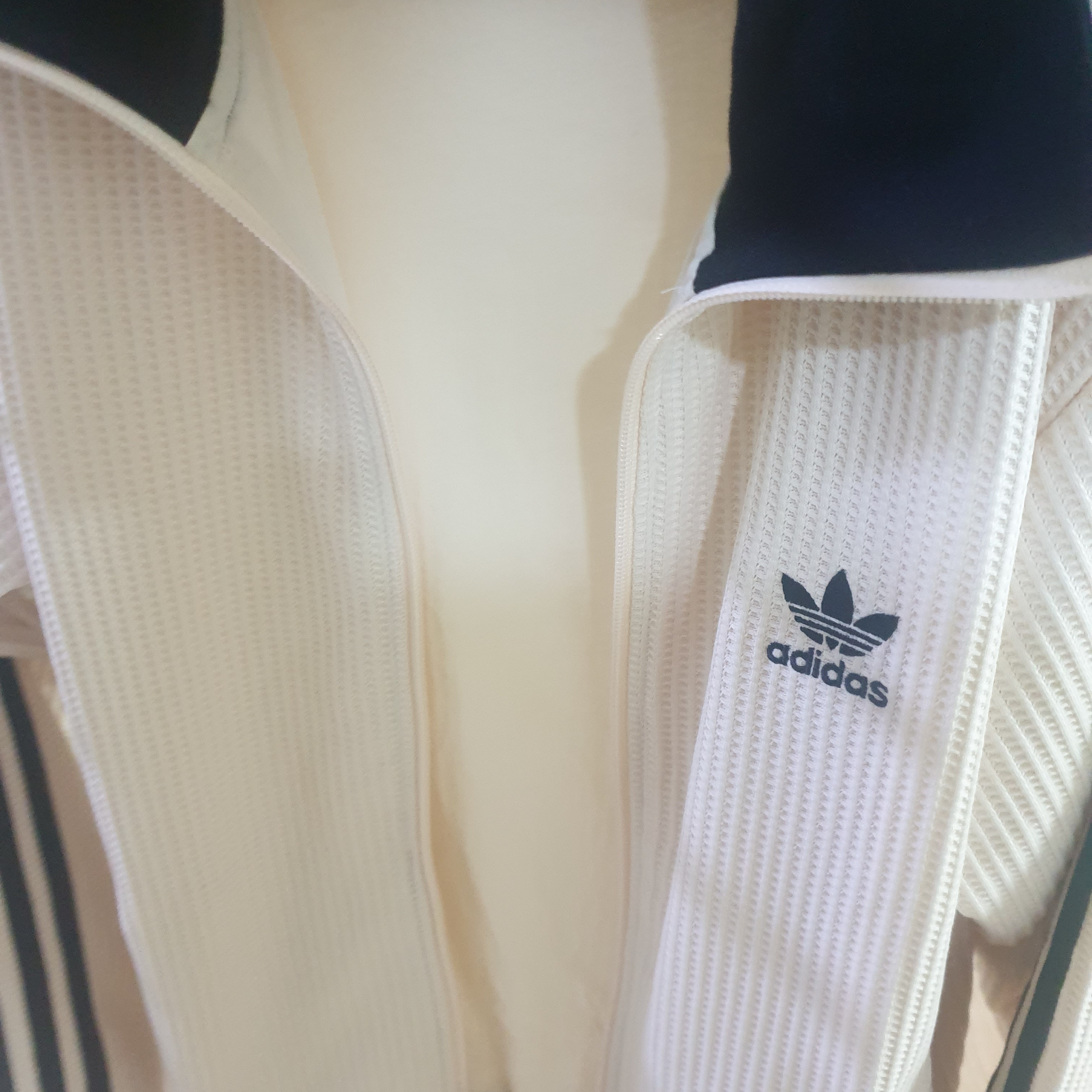 Adidas Waffle Beckenbauer Track Top Wonder White - KR Sizing 착용 스타일