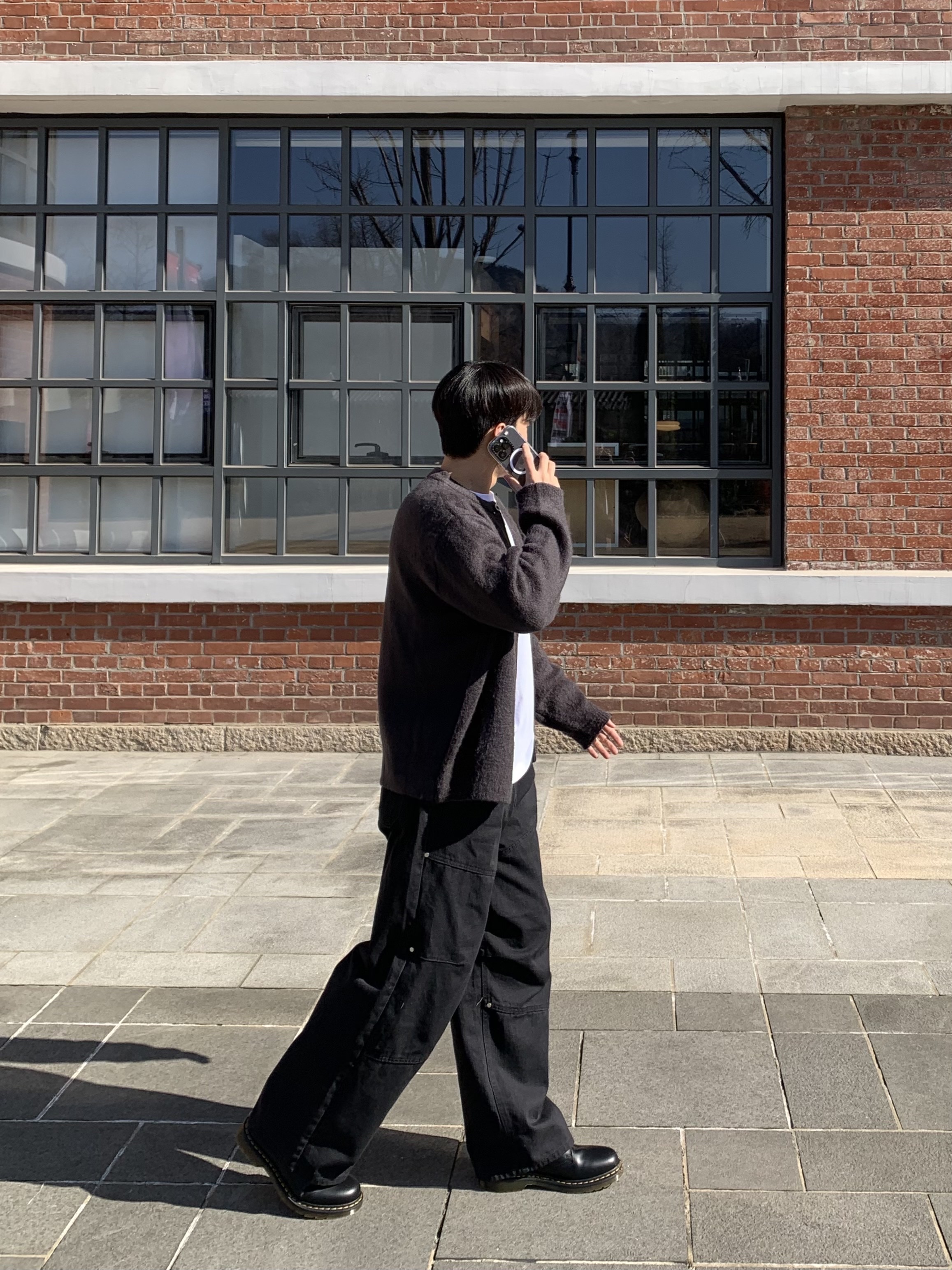 Dr. Martens 1461 Smooth Black 착용 스타일 - 4