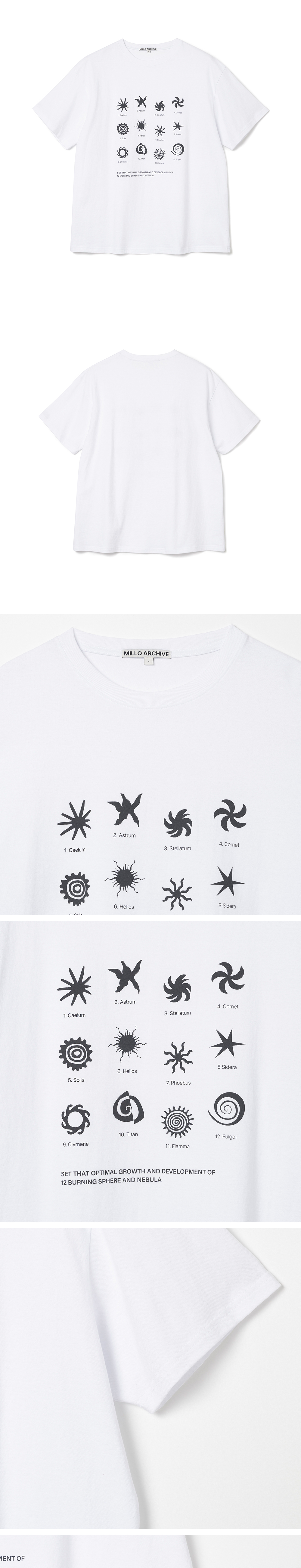 MILLO ARCHIVE ♥ Scroll Square T-Shirts/ 追跡付 MILLO ARCHIVE Scroll Square T-Shirts