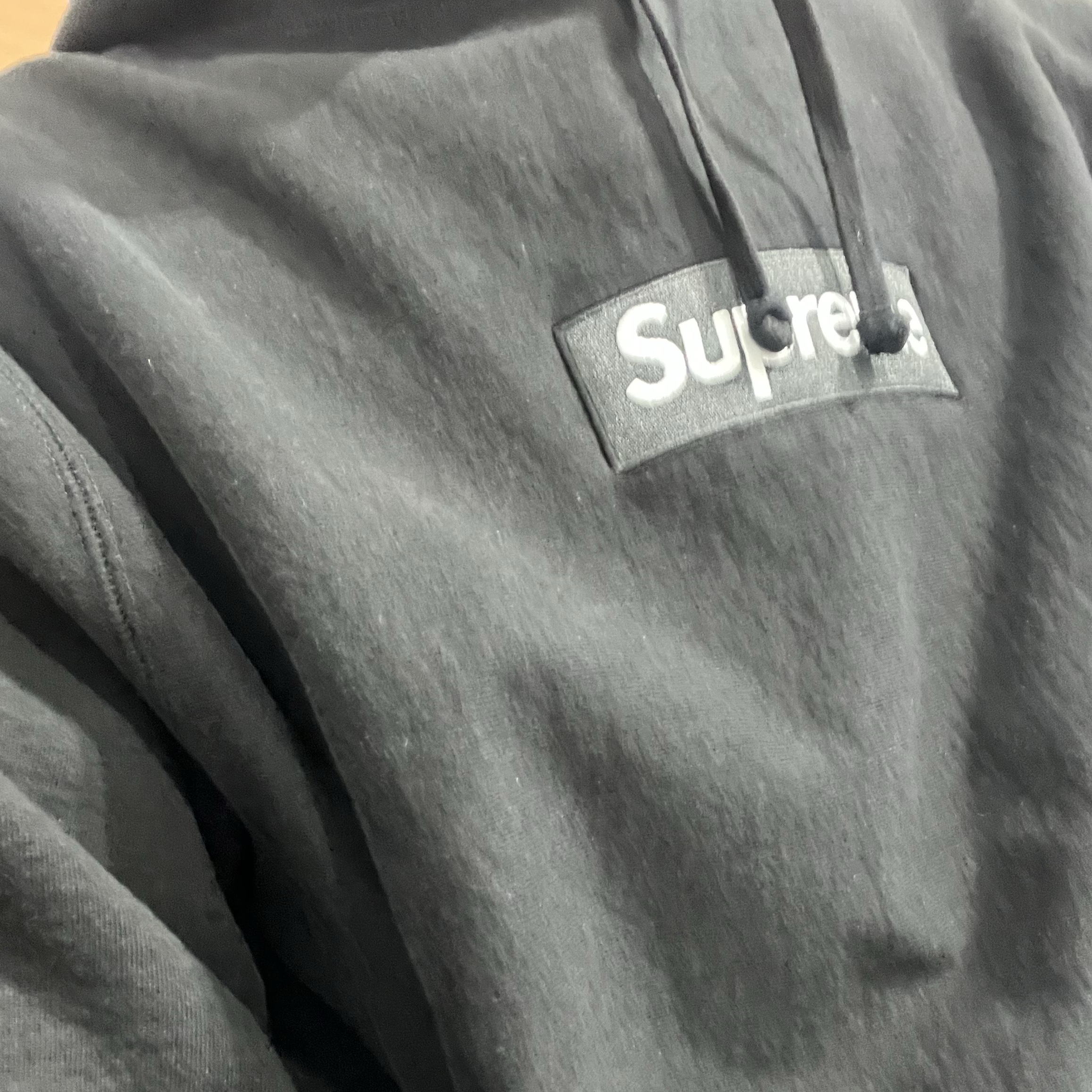 Supreme Box Logo Hooded Sweatshirt Black - 24FW 착용 스타일