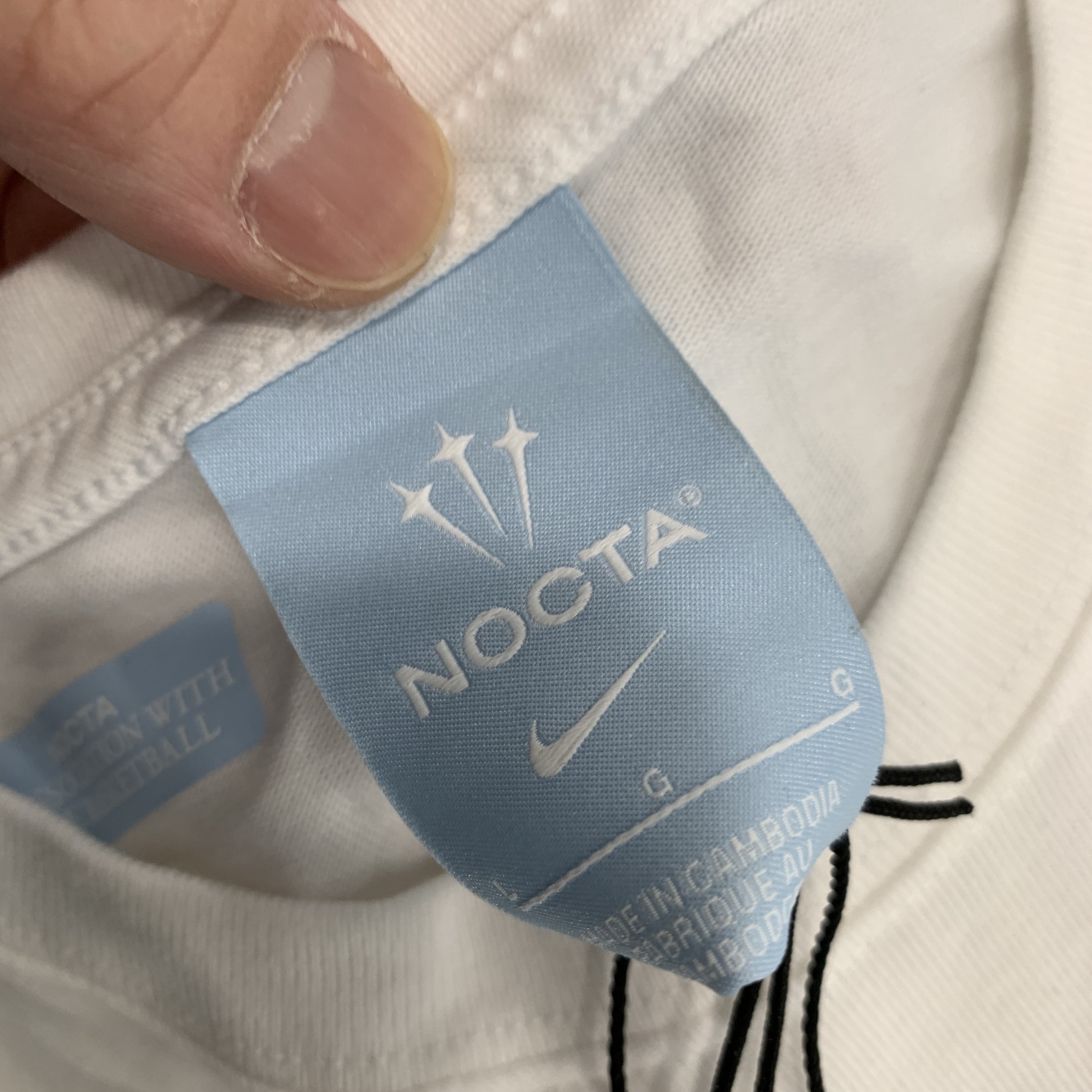 Nike x Drake Nocta NRG Essential Short Sleeve Top White - Asia 착용 스타일 - 2