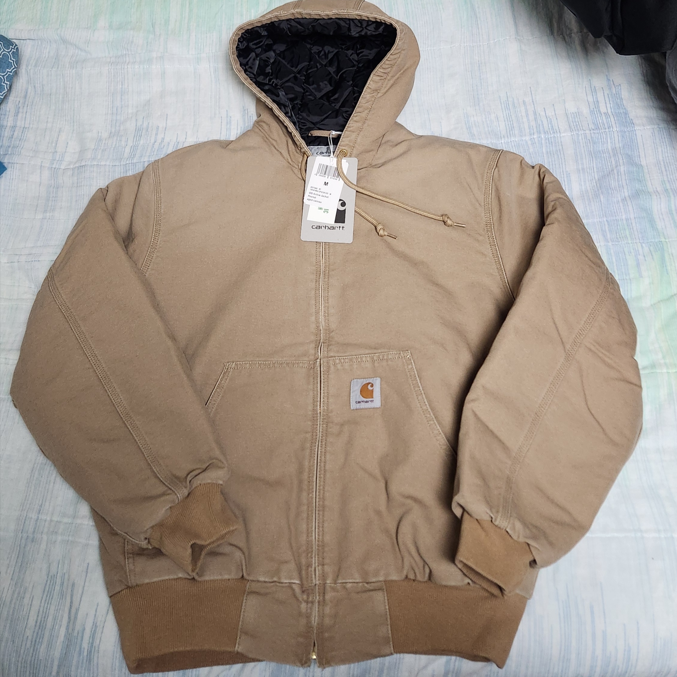 Carhartt WIP OG Active Jacket Peanut  - Winter 착용 스타일