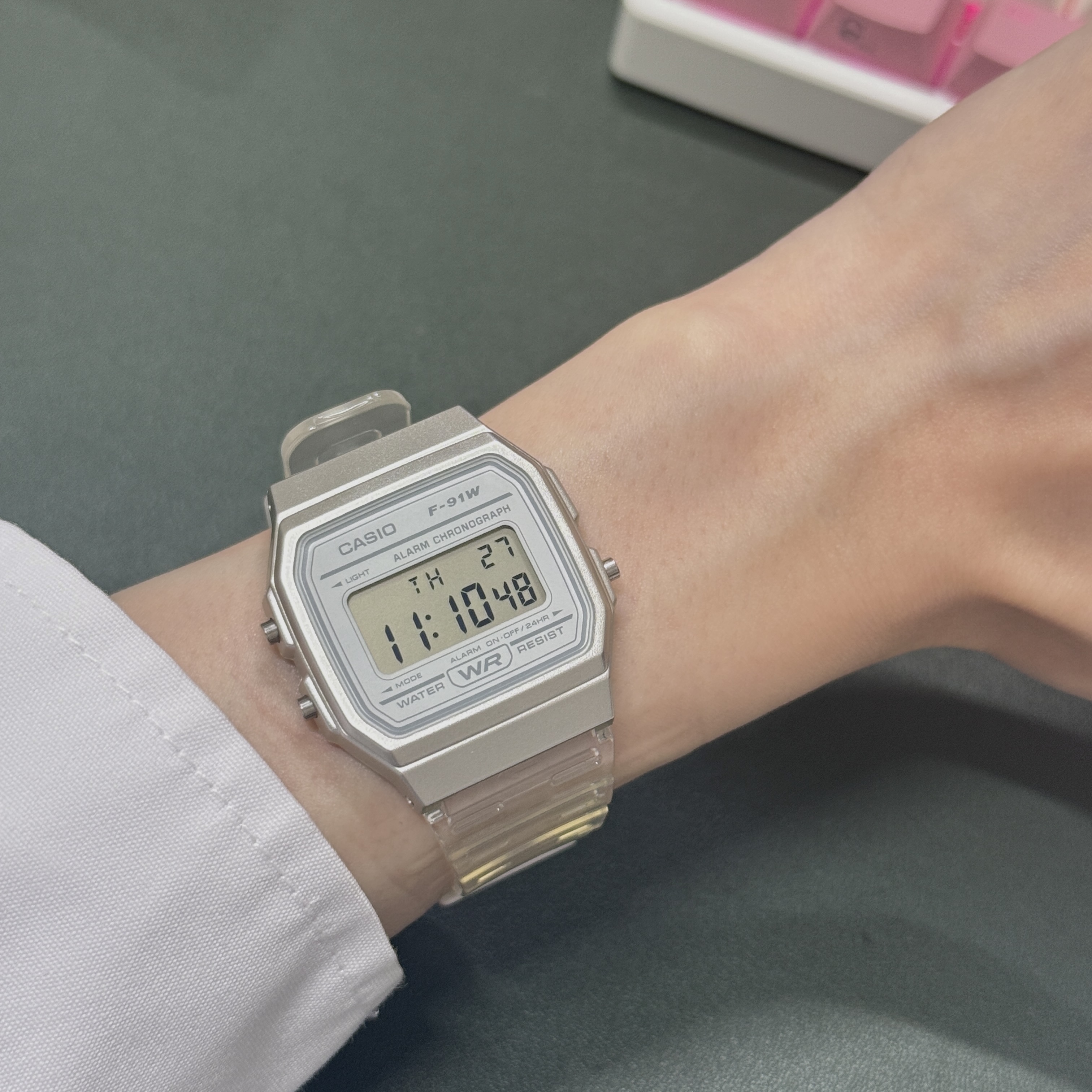 Casio F-91WS-7DF 착용 스타일