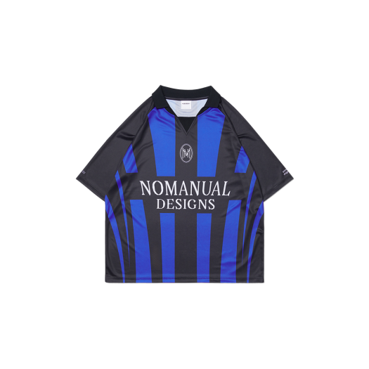 韓国男子 人気ブランド[NOMANUAL] STRIPE FOOTBALL SHIRT MUSINSA公式 | NOMANUAL 17 MESH BLOCK FOOTBALL JERSEY - BLACK