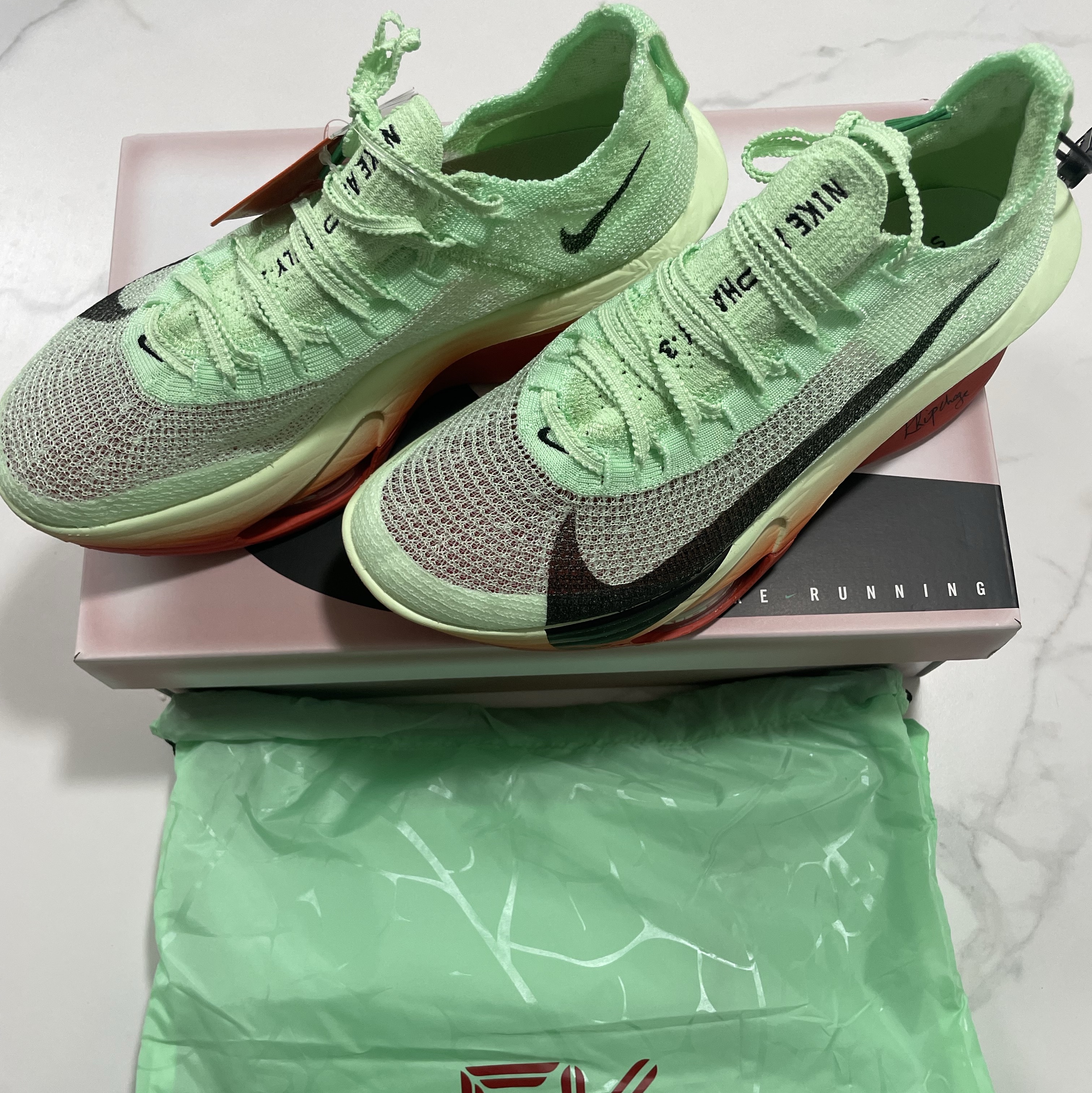 Nike Air Zoom Alphafly Next% 3 Eliud Kipchoge 착용 스타일