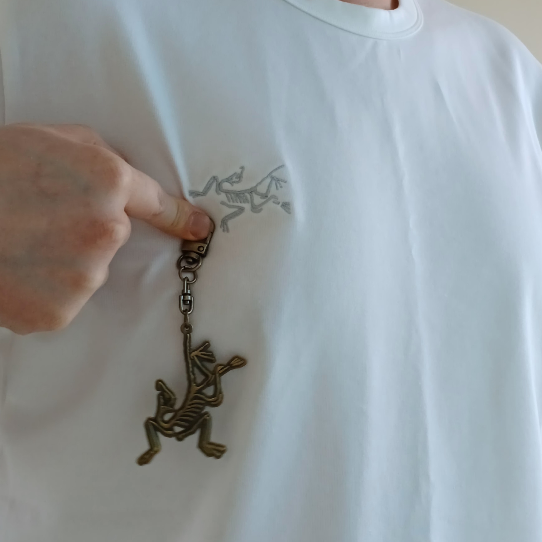 Arc'teryx Captive Arc'word SS T-Shirt White Light, Arc'teryx Captive Arc'Word SS T-Shirt White Light 착용 스타일 - 4