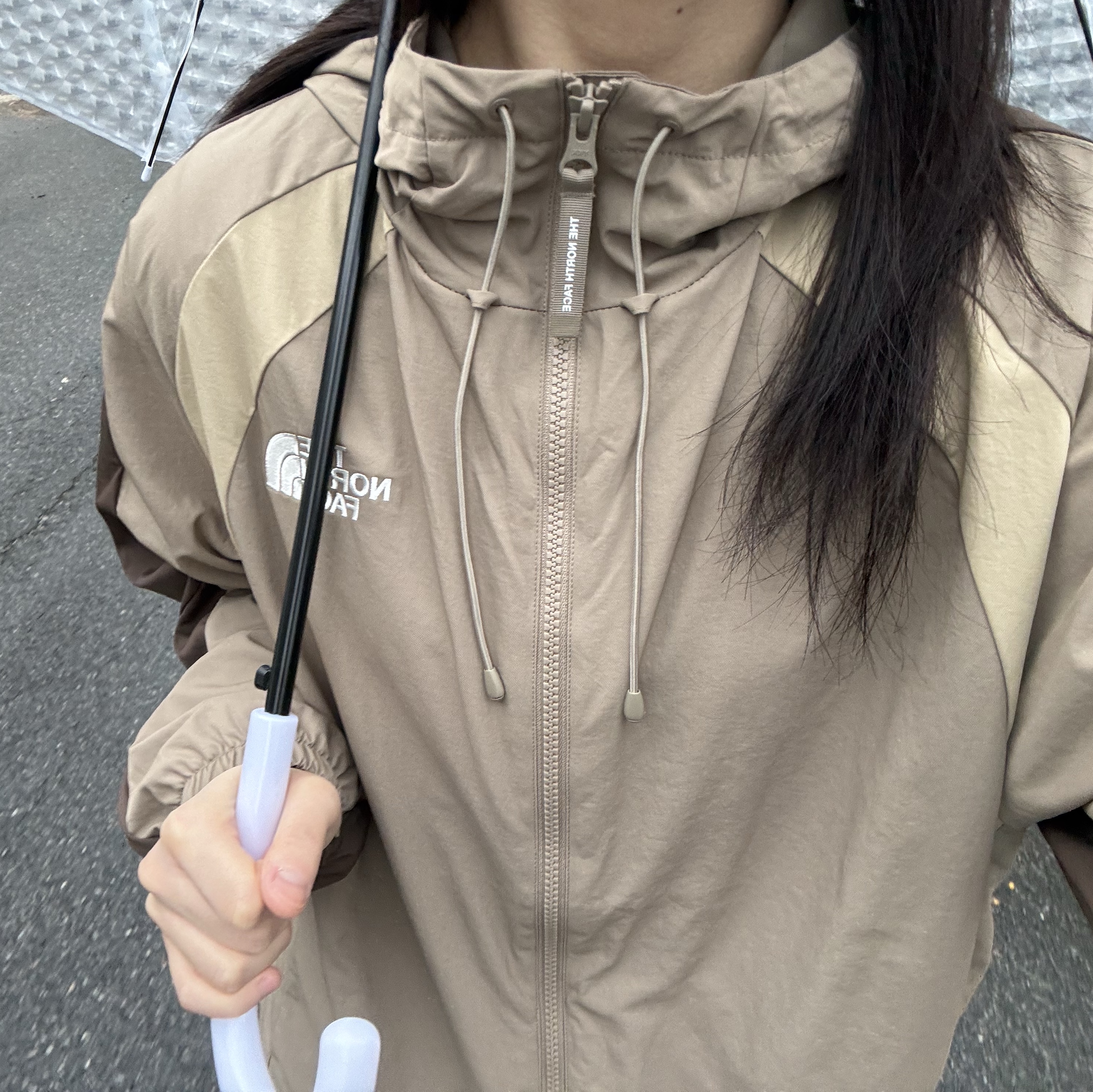 The North Face Bandon Jacket Beige Brown 착용 스타일 - 2