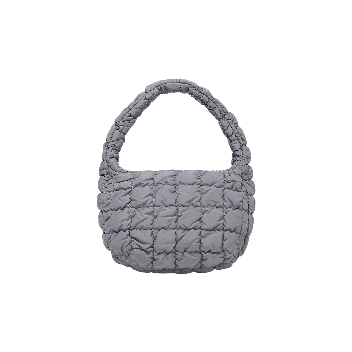 0973537052 COS Quilted Mini Bag Grey - 대표 이미지 #1