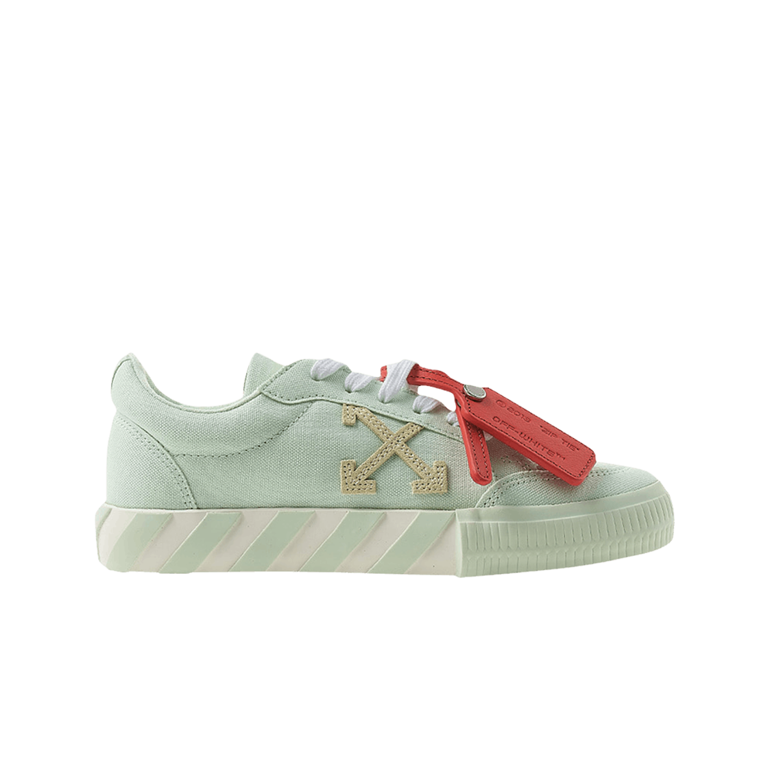 (W) 오프화이트 애로우 로우탑 스니커즈 민트 라이트 옐로우((W) Off-White Arrow Low-Top Sneakers Mint Light Yellow)