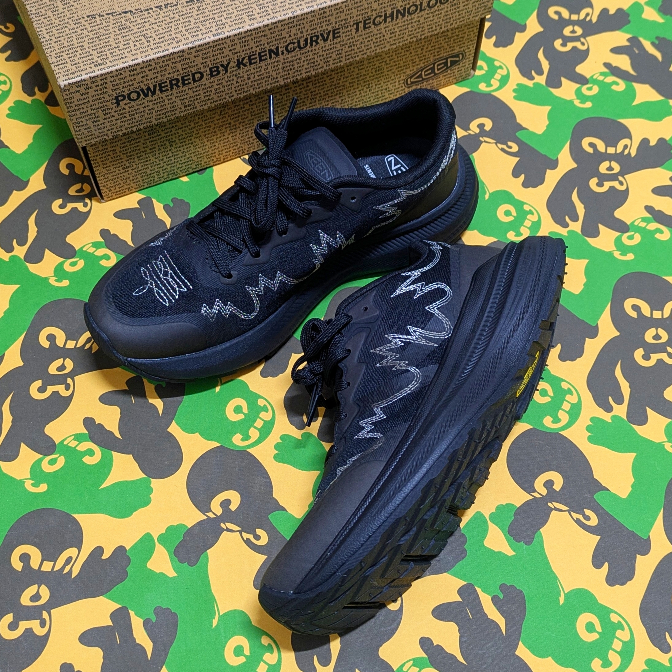 Keen x Engineered Garments WK500 Black 착용 스타일 - 1
