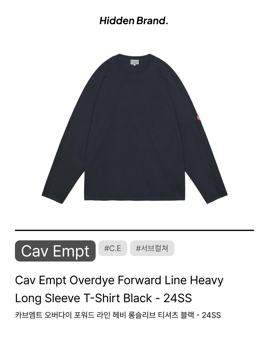 Cav Empt Overdye MD Explorer Big Heavy Hoody Grey - 24FW, Cav Empt Overdye Taped Light Zip Hoody Charcoal - 24FW 착용 스타일 - 10