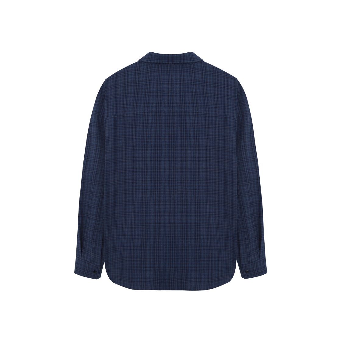 シャツ WOOALONG Tone-on-Tone Check shirt 5FT1521 우알롱 톤온톤 체크 셔츠 네이비 | WOOALONG | KREAM