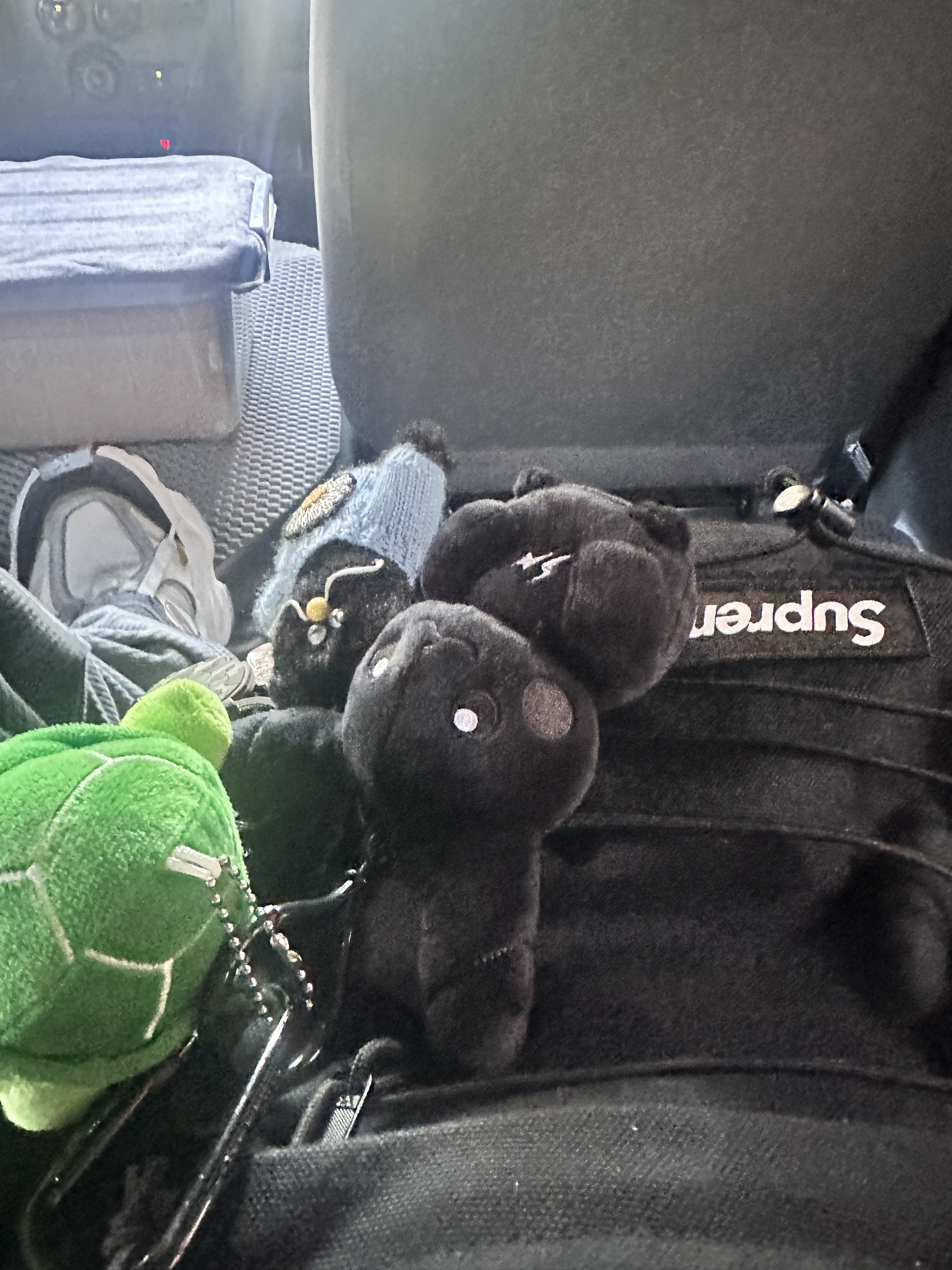 Supreme Backpack Black - 25SS, Fragment x Pokemon INN Thunderbolt Project TBP Mascot Key Ring Pikachu Black 착용 스타일