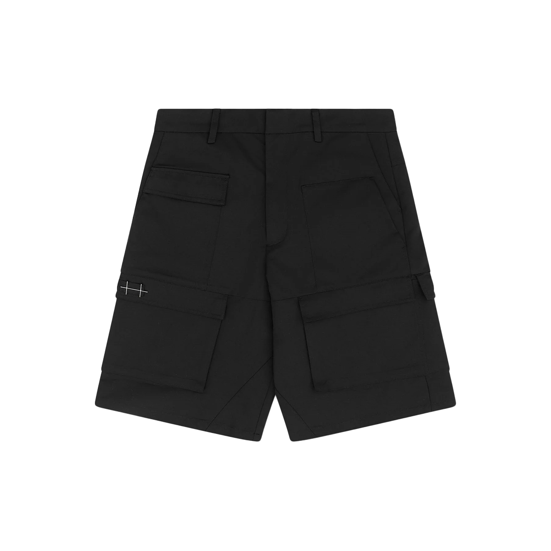 KM5BPASHE17BK Heliot Emil Cellulae Cargo Shorts Black - 25SS
