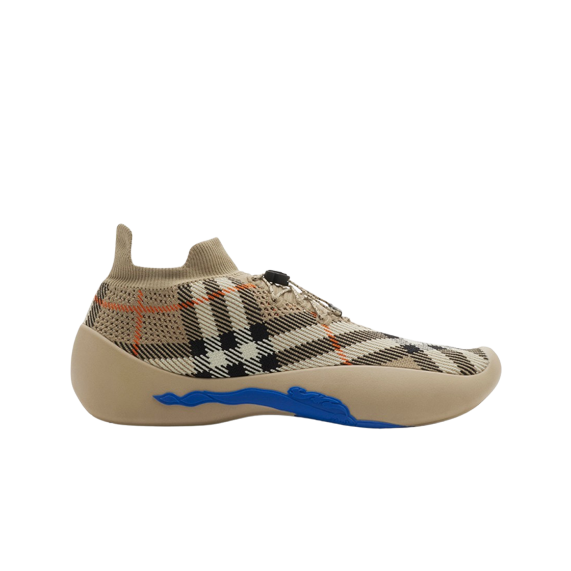 8099320 Burberry Check Knit Neptune Sneakers Sand