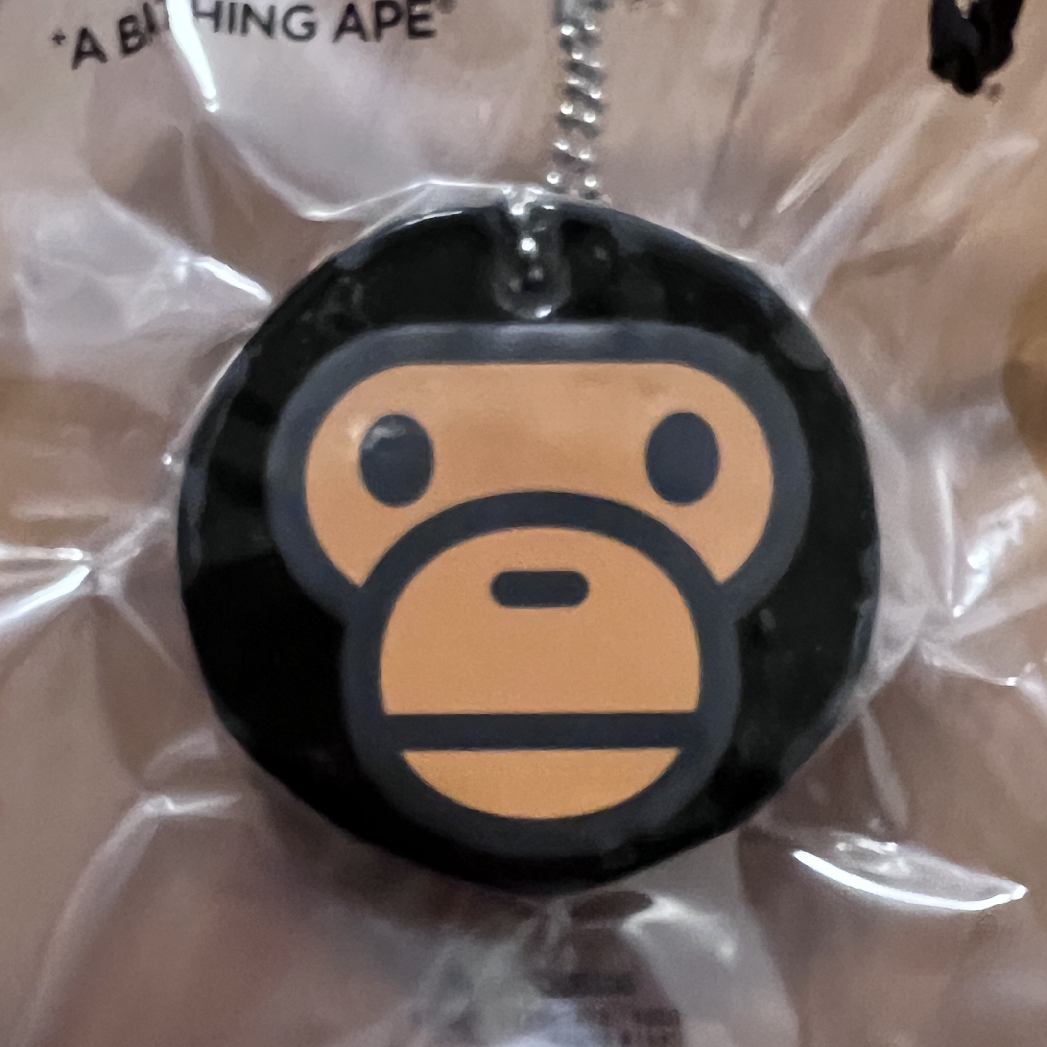 BAPE Baby Milo Keychain Brown 착용 스타일
