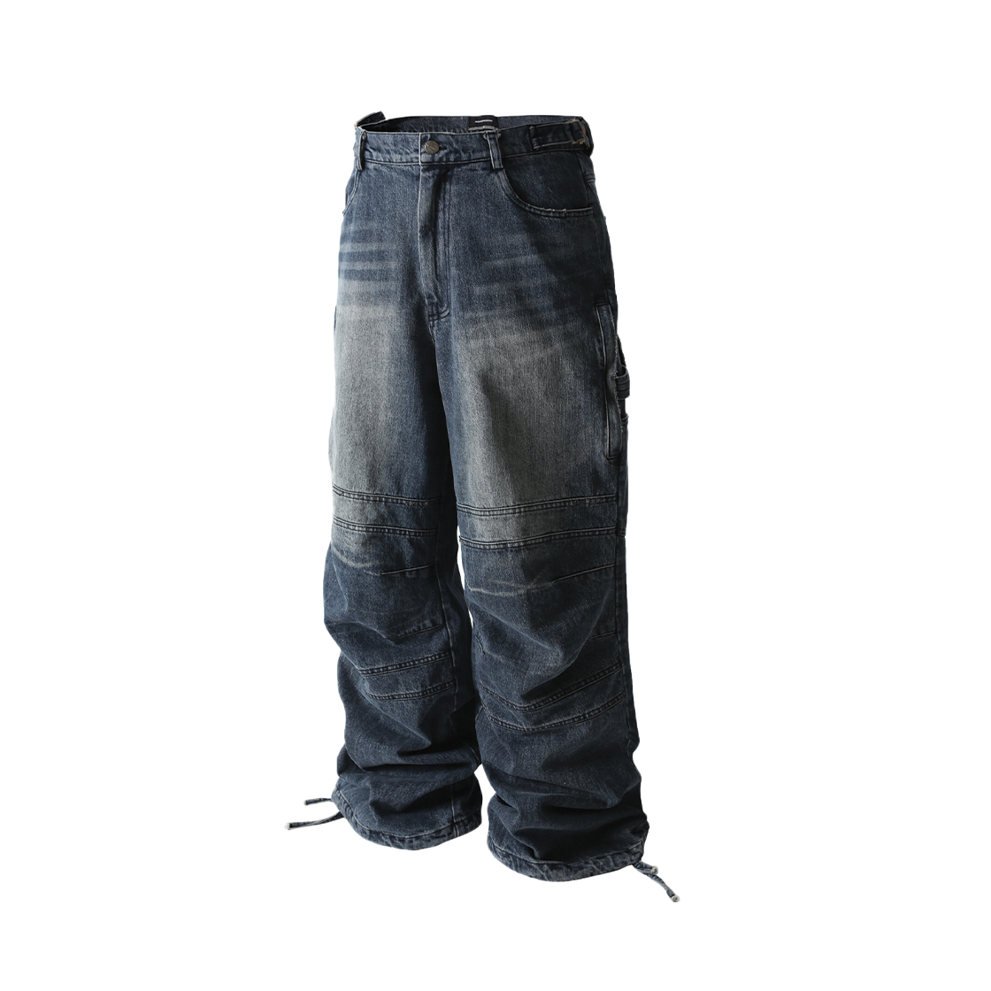 RR5SLP02BL ROARINGRAD Washed Denim Carpenter Pants Grayish Blue